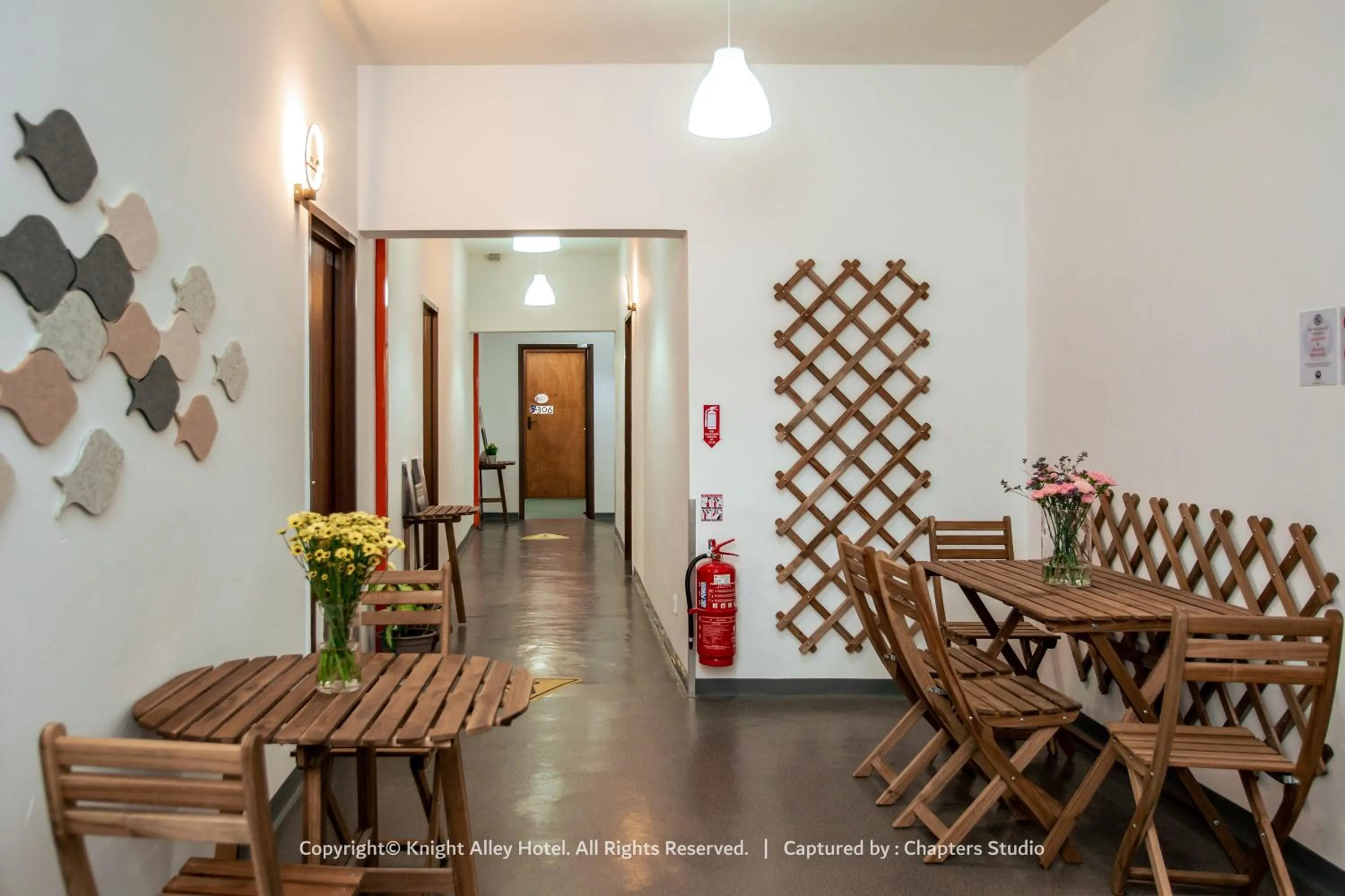 Decorative detail in Knight Alley Hotel