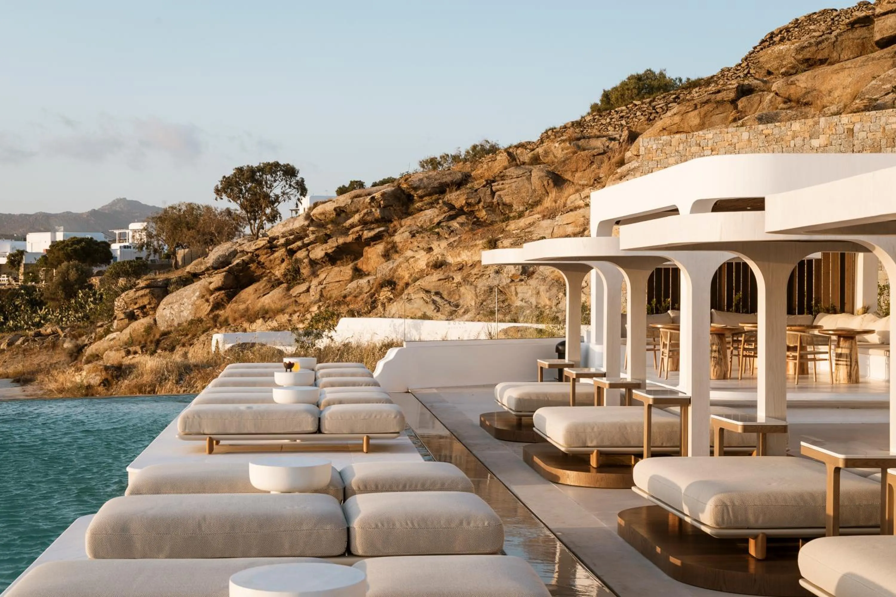 Swimming pool in Lovia Mykonos