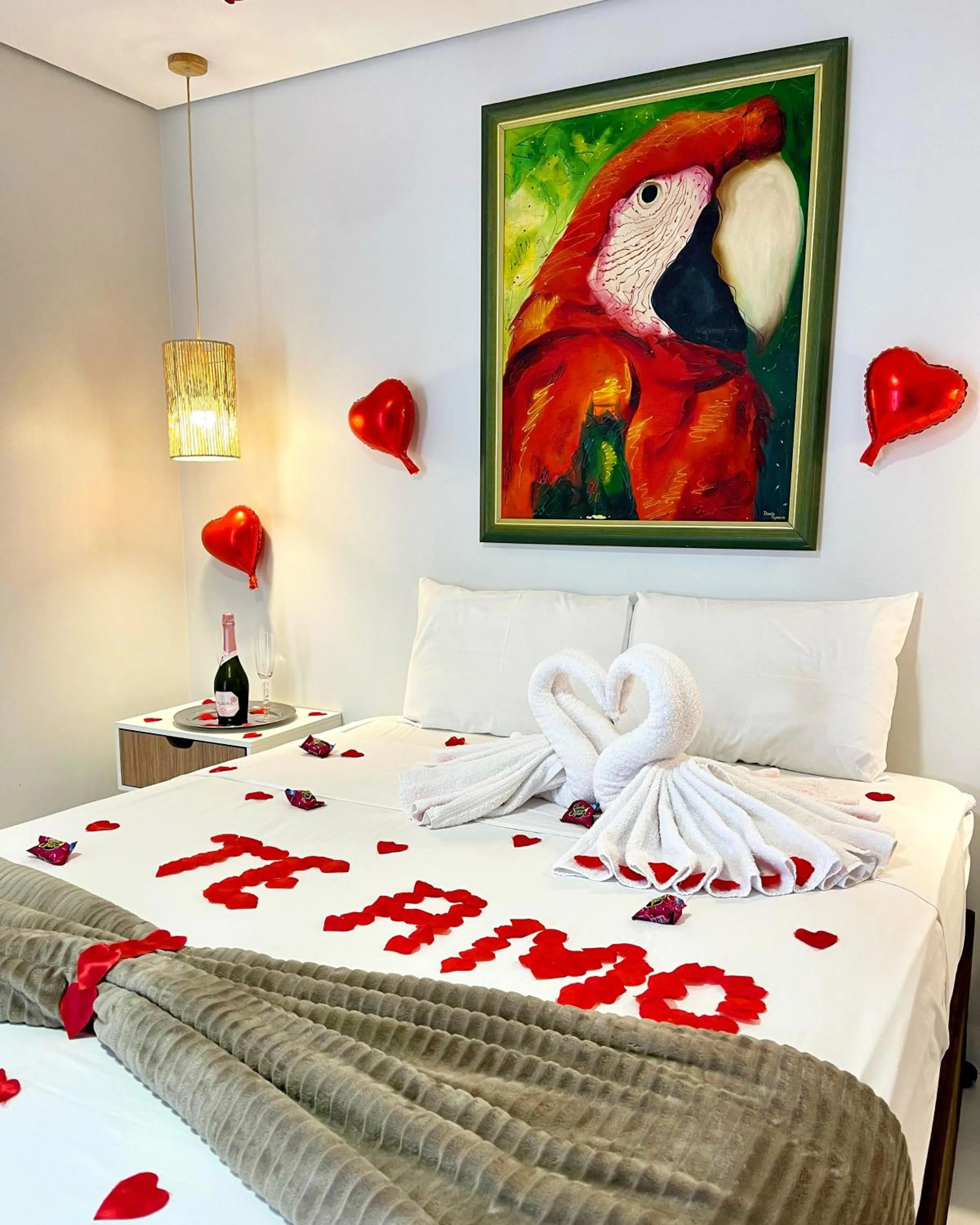 Bed in Pousada nossas Raízes