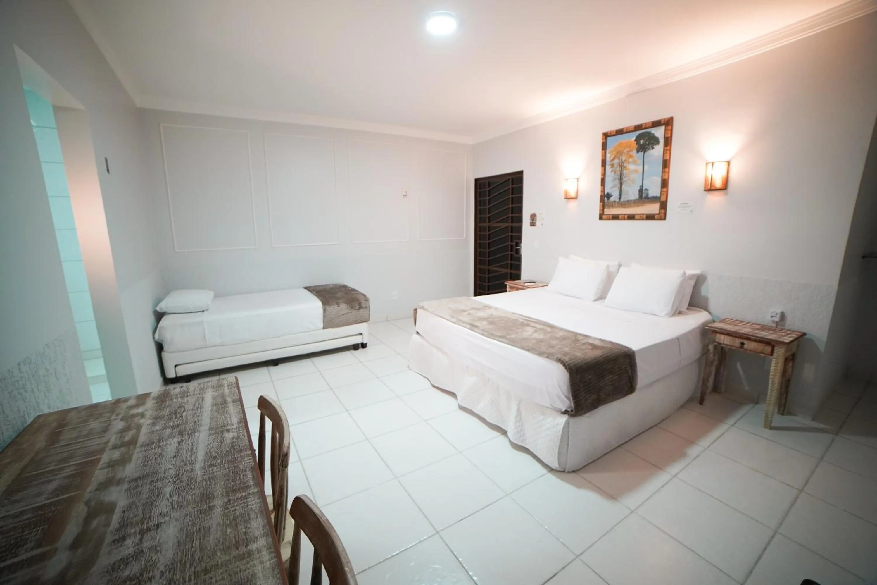 Bed in Pousada nossas Raízes