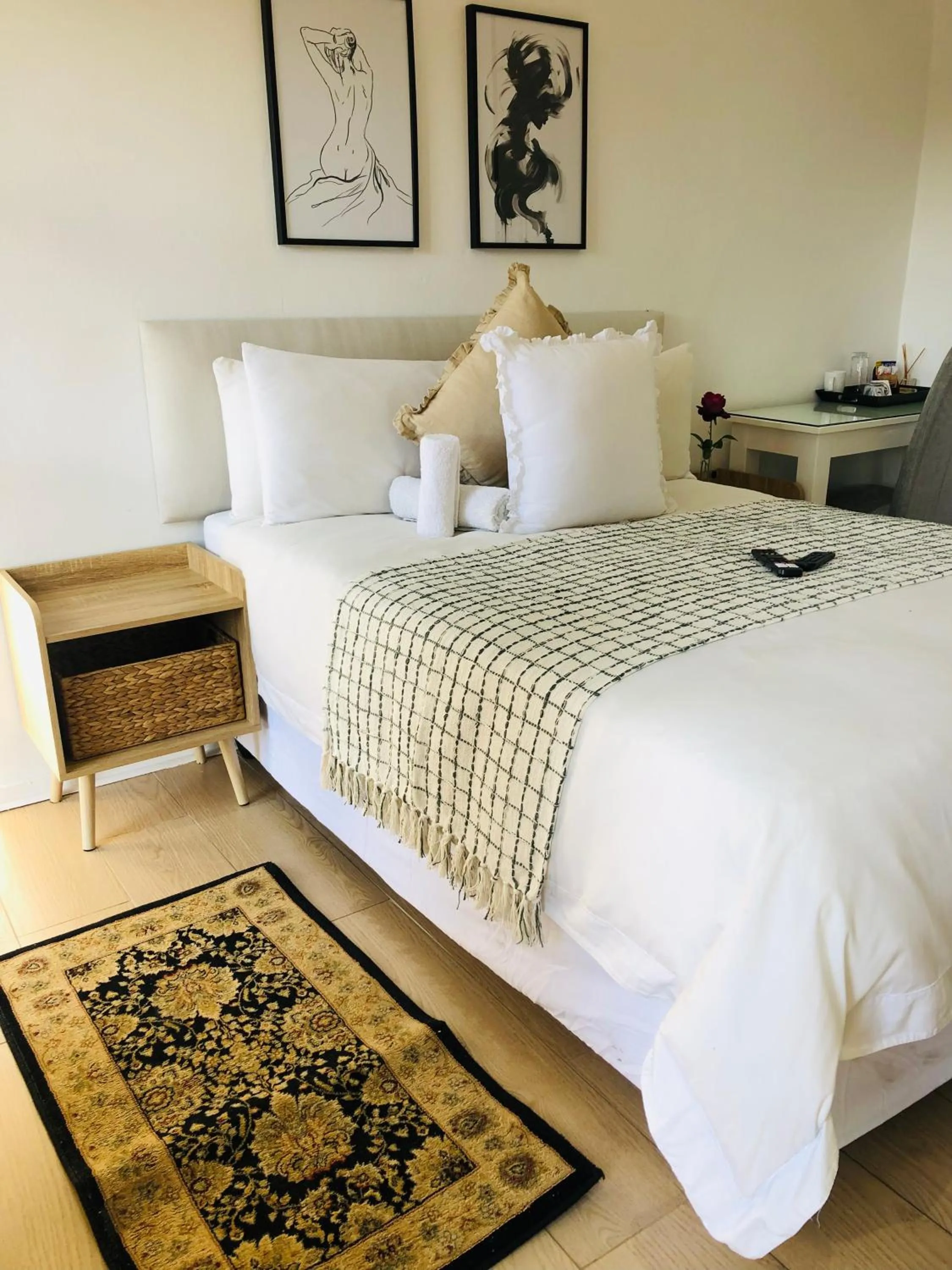 Bed in Bluebanana Lodge