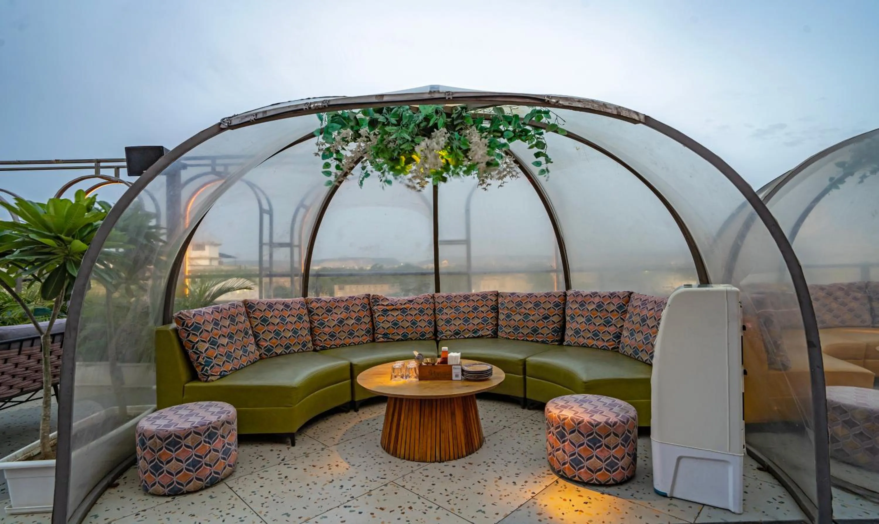 Seating area in Treebo Premium Baramasi By Jai Club Prime