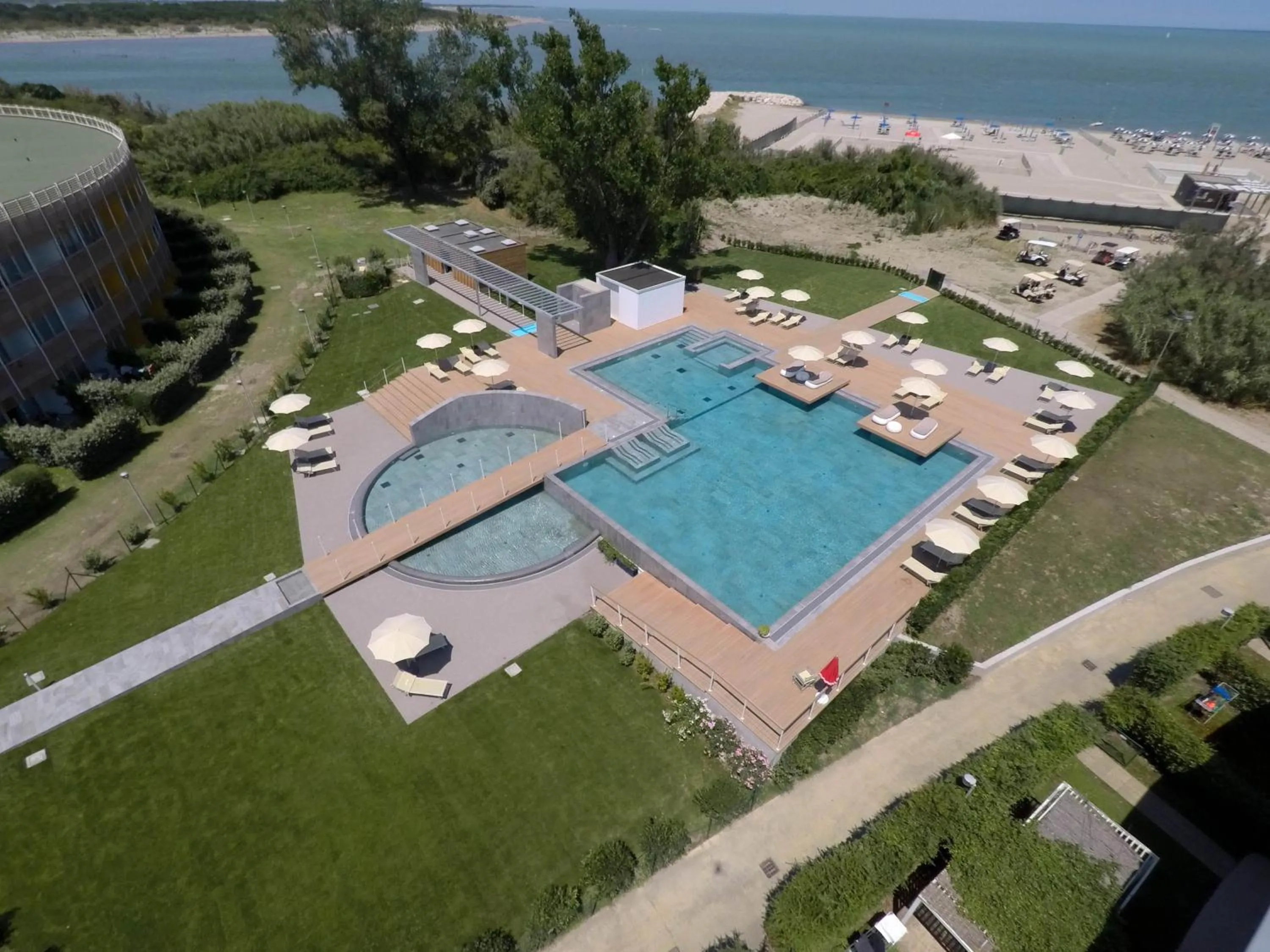 Pool view in Isola di Albarella Hotel Capo Nord