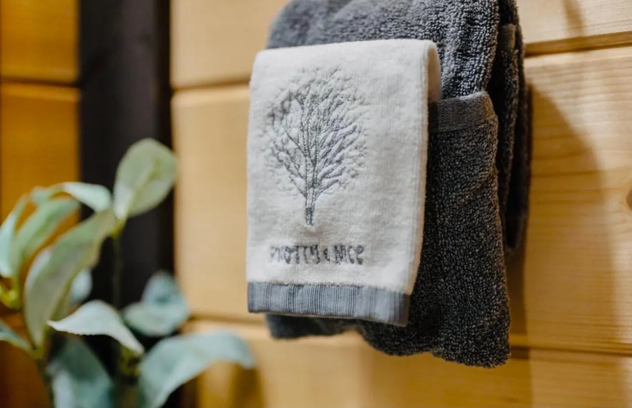 Bathroom in Knotty and Nice Luxury Cabin