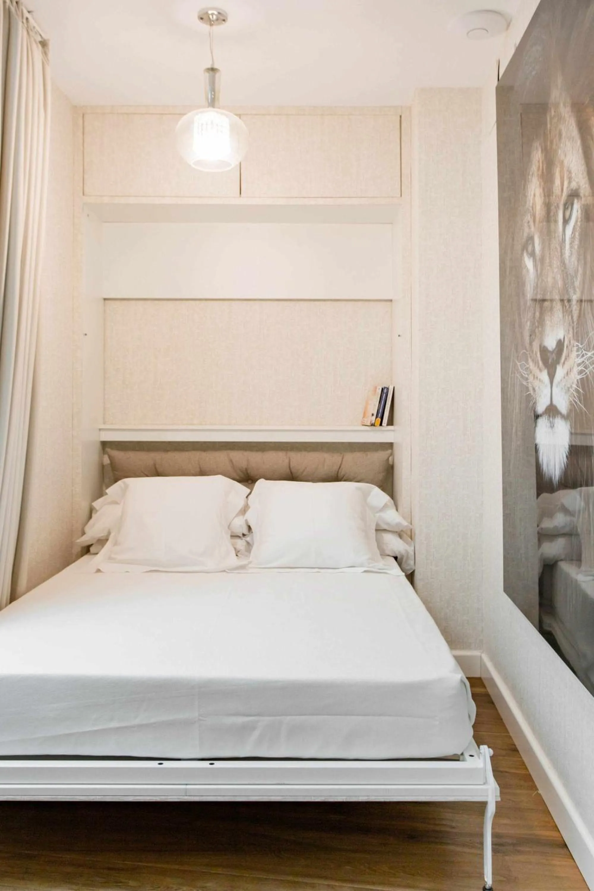 Bed in Revitalized Apartment in Historical Building