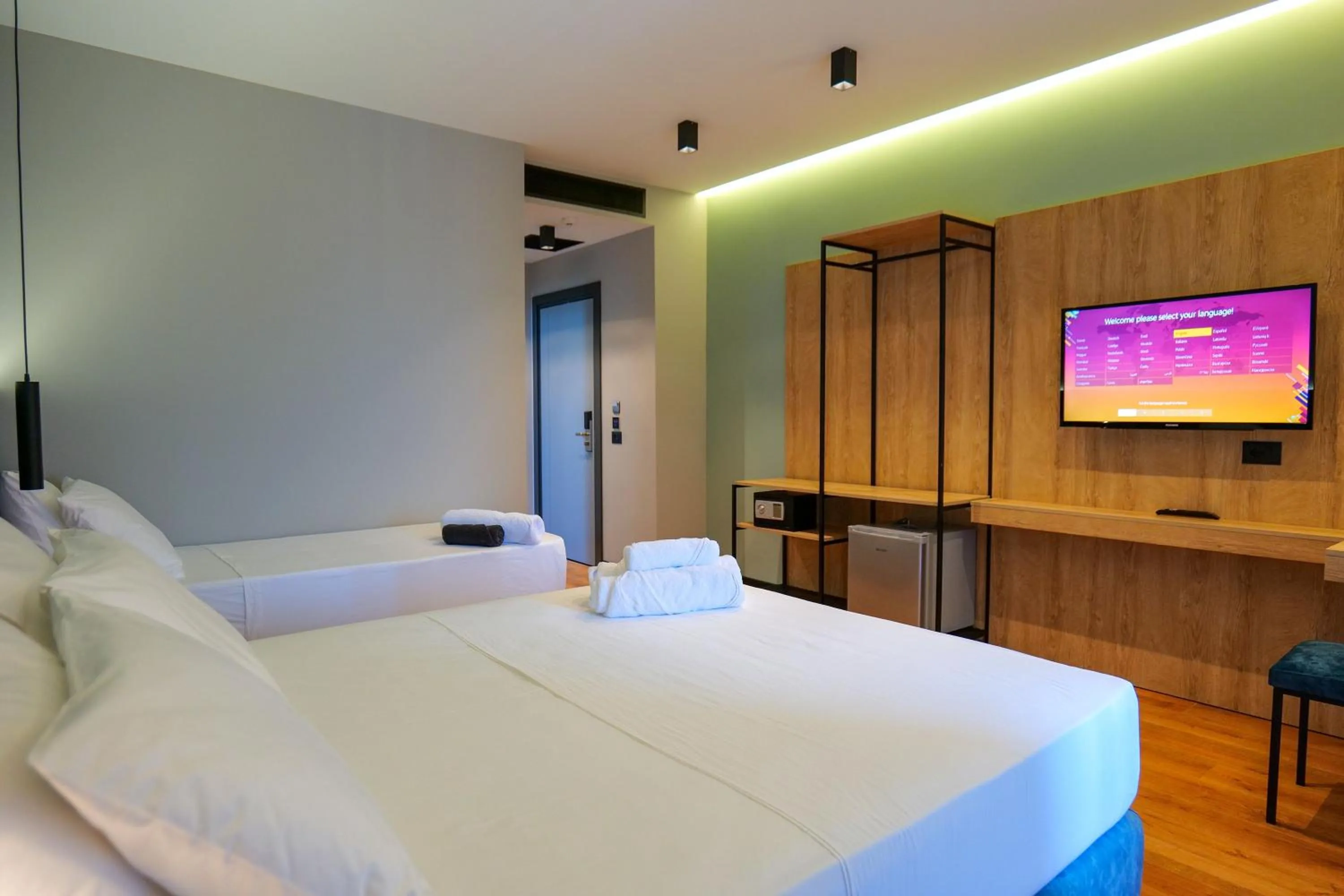 Bed in Seawave Hotel