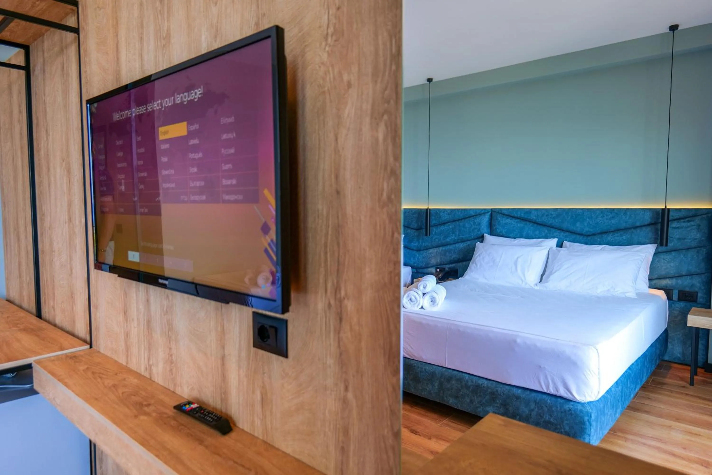 Bed in Seawave Hotel