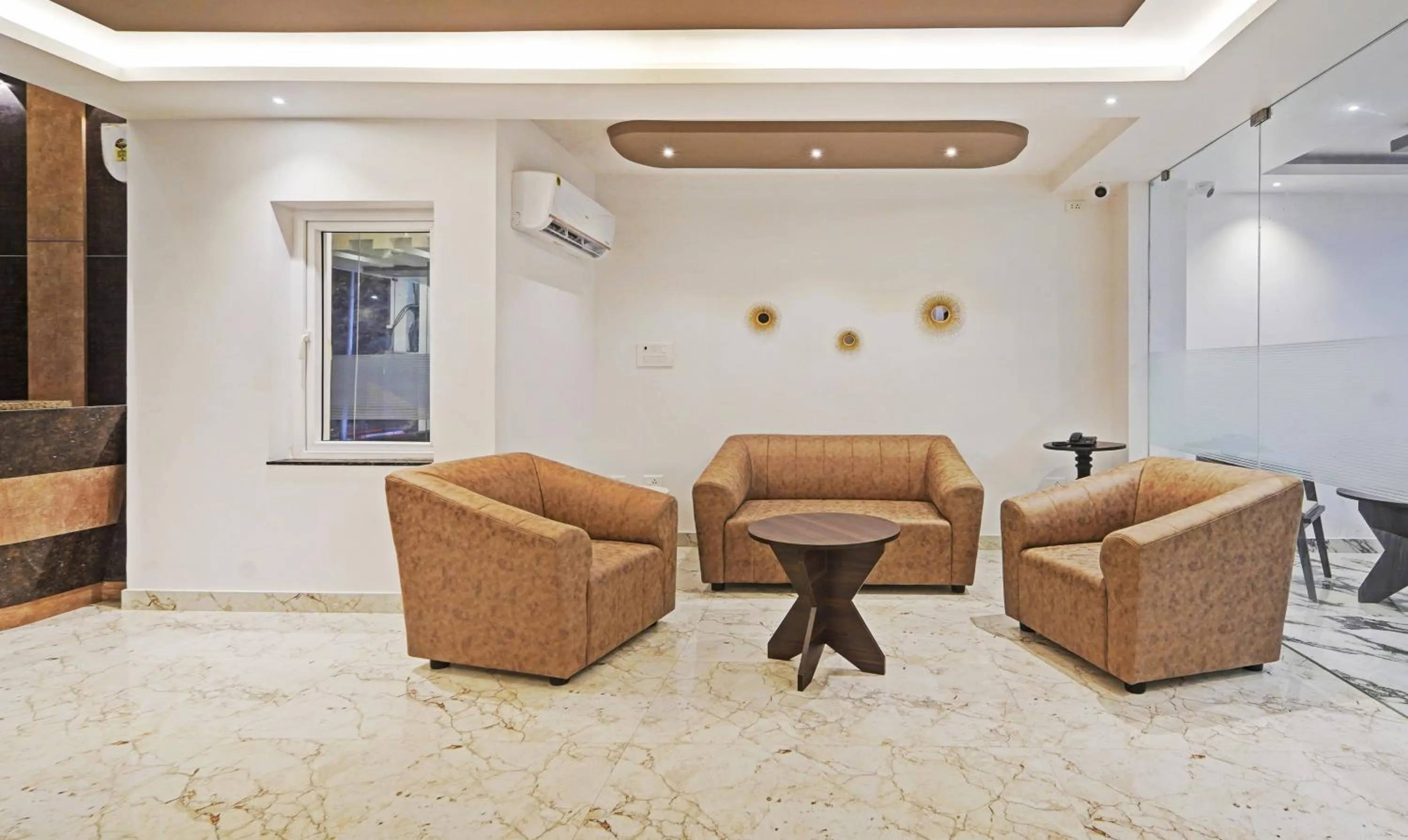 Seating area in Treebo Premium Raffis' Andalusia Bay Way