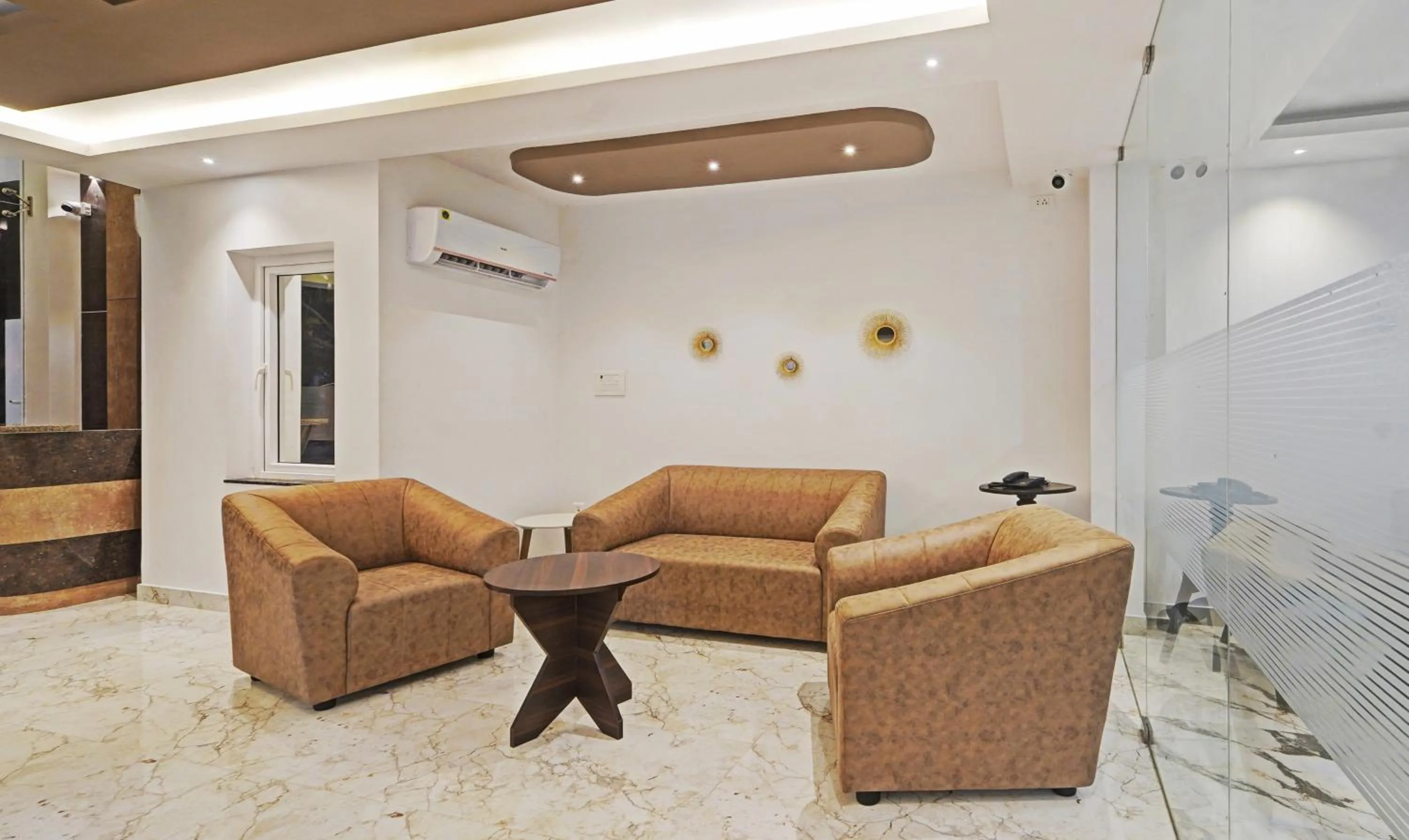 Seating area in Treebo Premium Raffis' Andalusia Bay Way