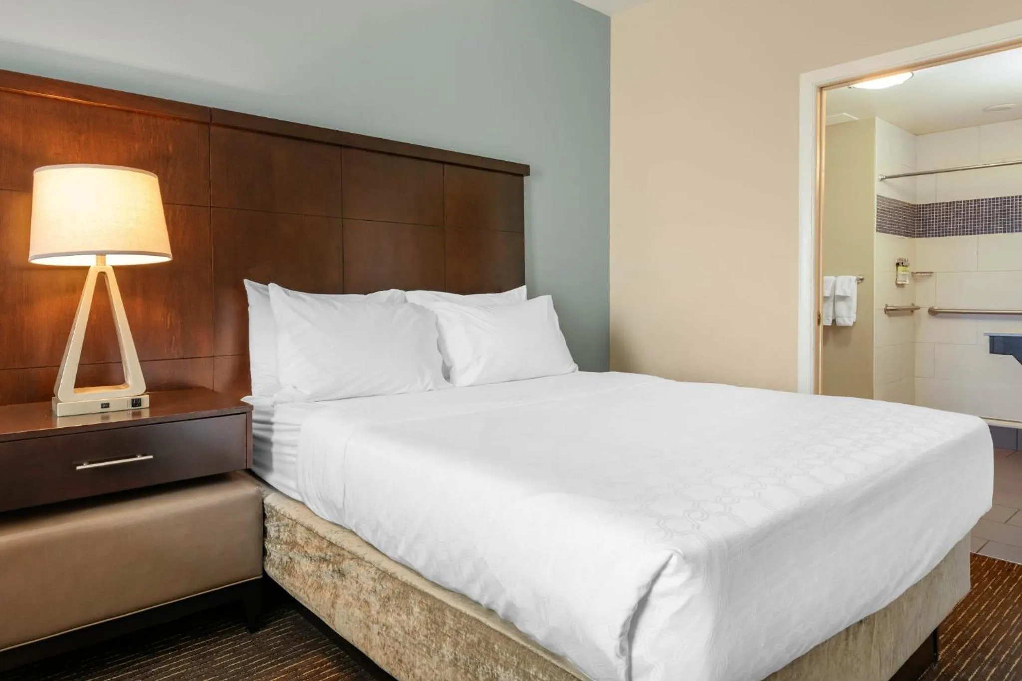 Photo of the whole room, Bed in Staybridge Suites St. Petersburg FL by IHG