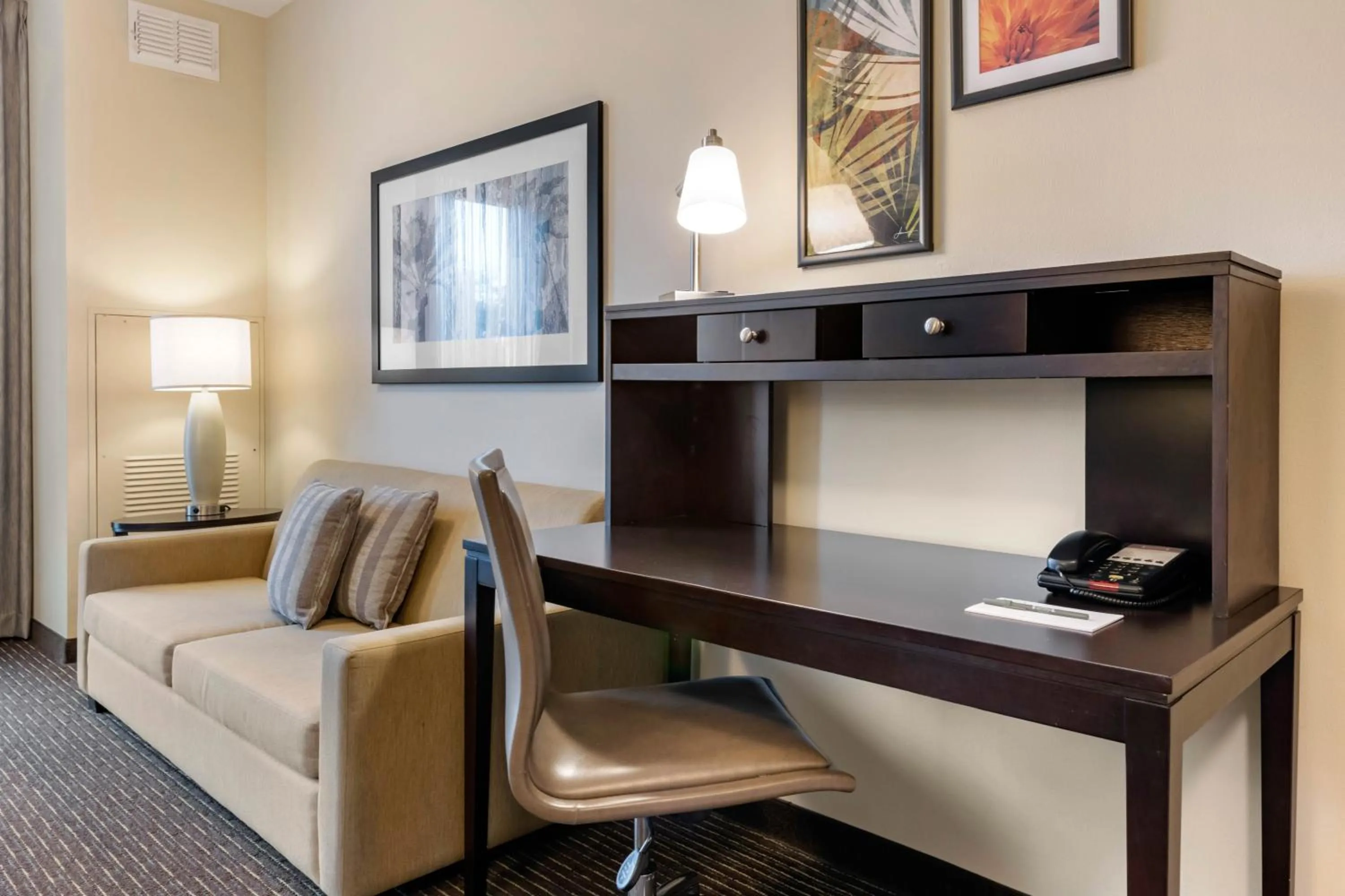 Seating area in Staybridge Suites St. Petersburg FL by IHG