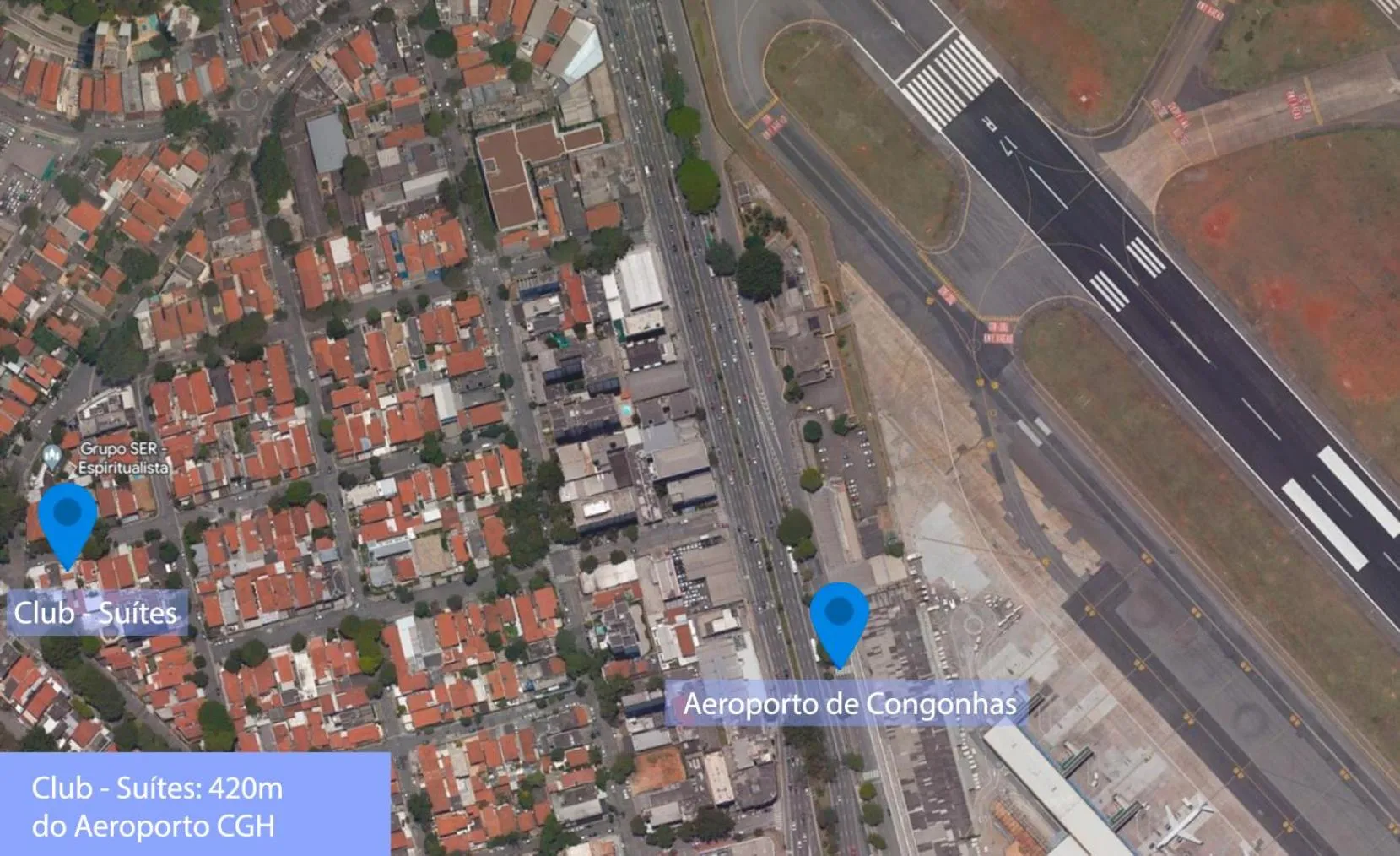 Nearby landmark in Club Suites - Aeroporto Congonhas