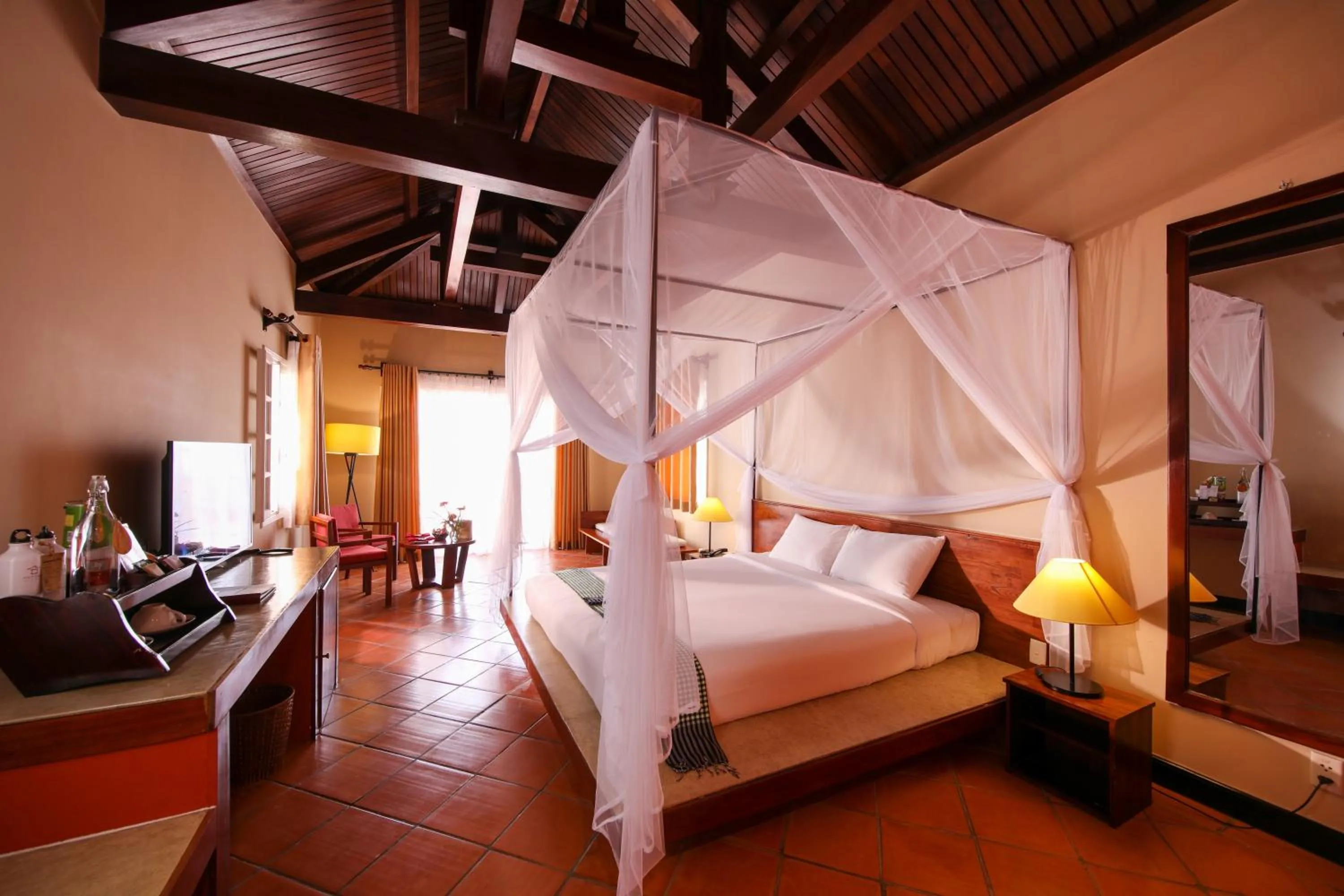 Bed in Victoria Nui Sam Lodge