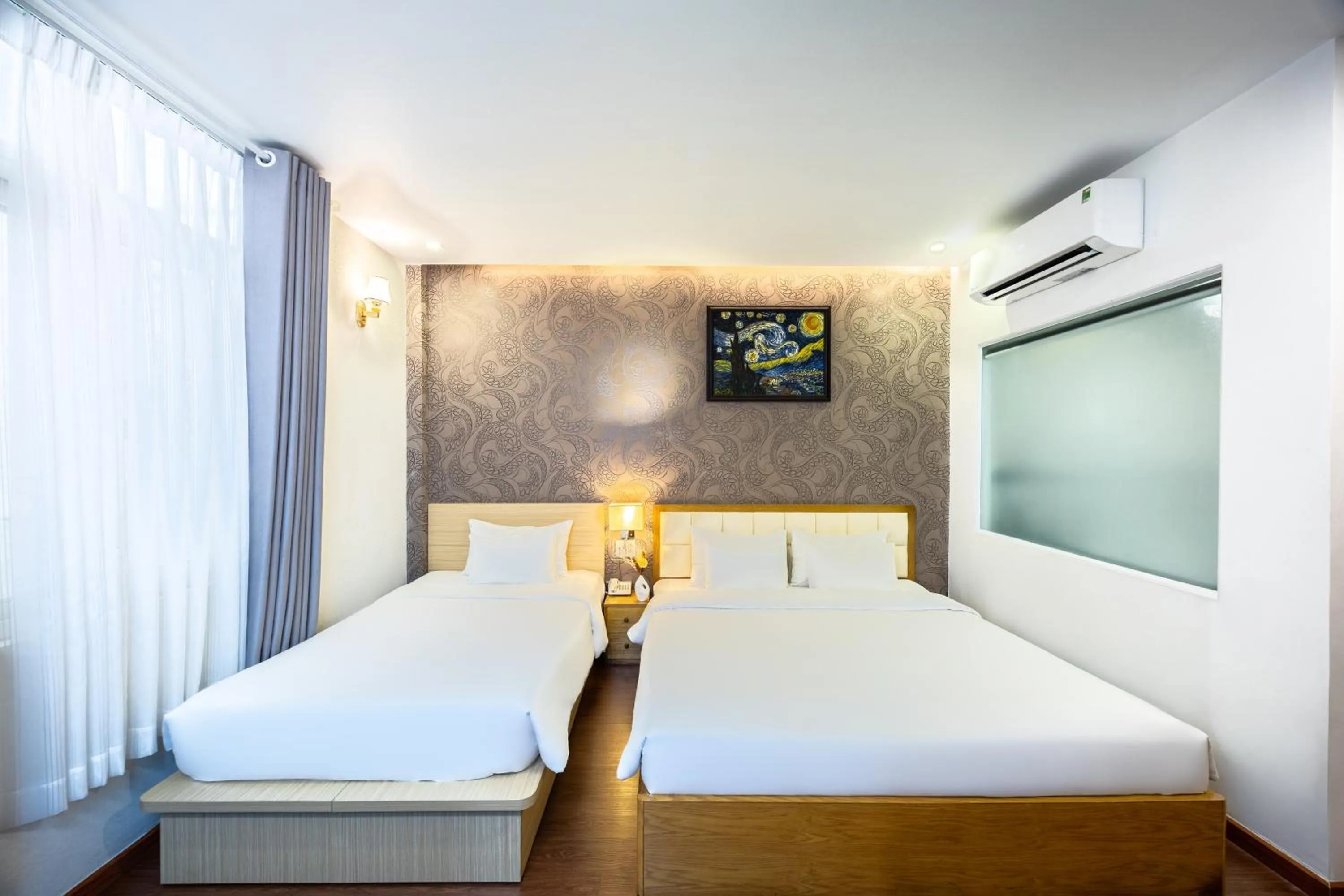 Bed in A25 Hotel - 75 Lê Thị Hồng Gấm