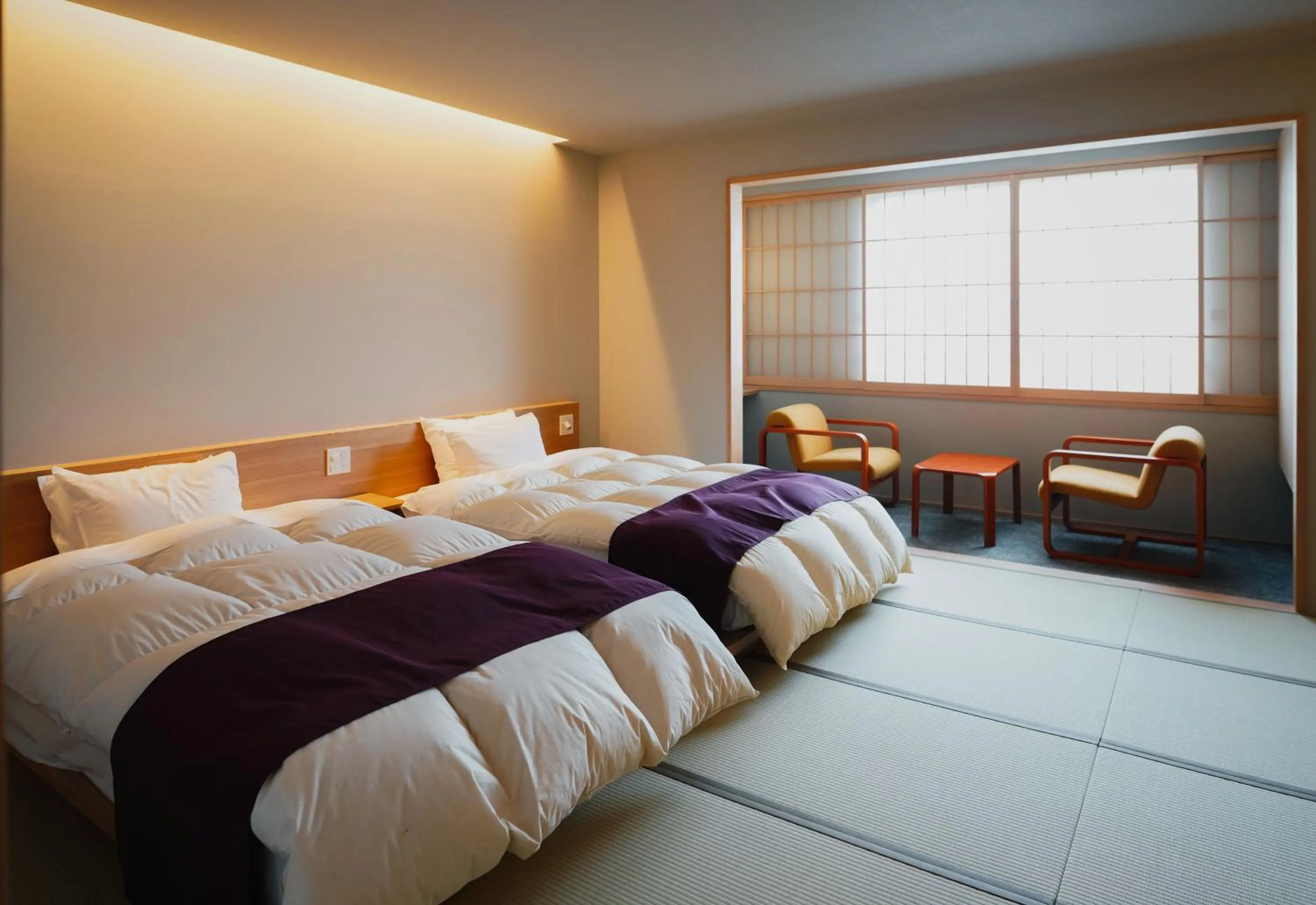 Photo of the whole room, Bed in Yuyado Unzen Shinyu