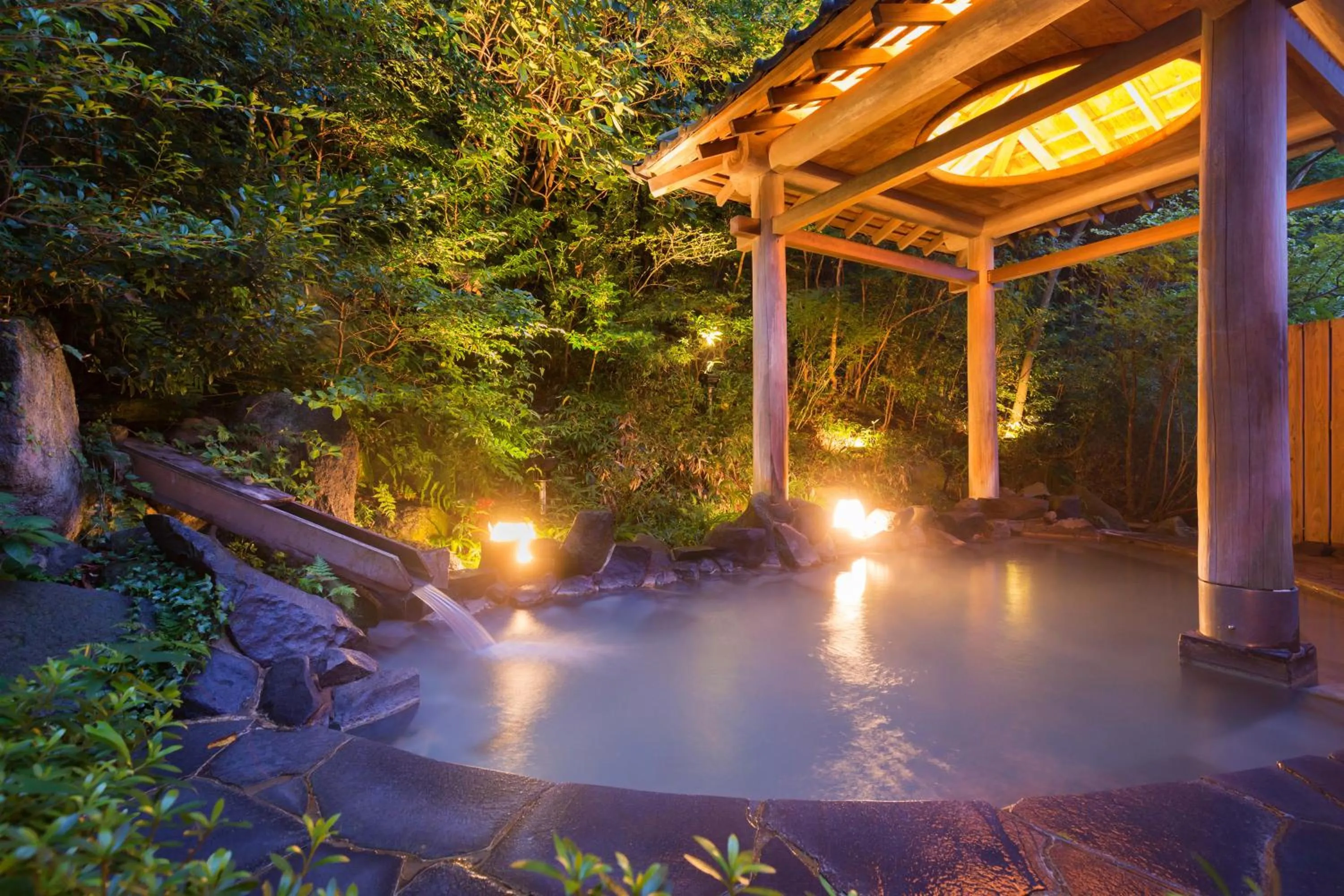 Hot Spring Bath in Yuyado Unzen Shinyu