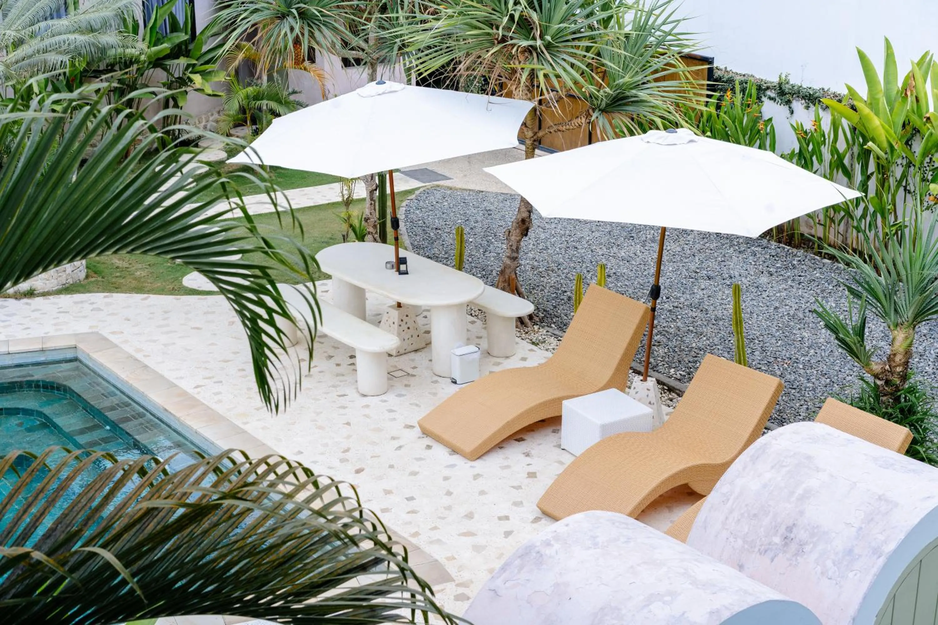 Seating area in Tiu Oasis Lombok