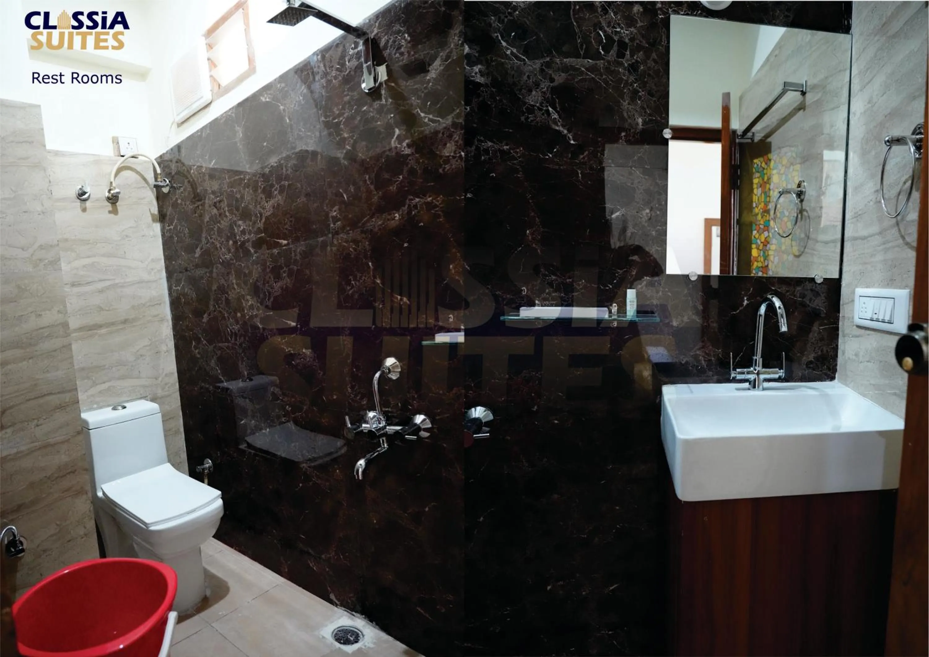 Shower in Classia Suites