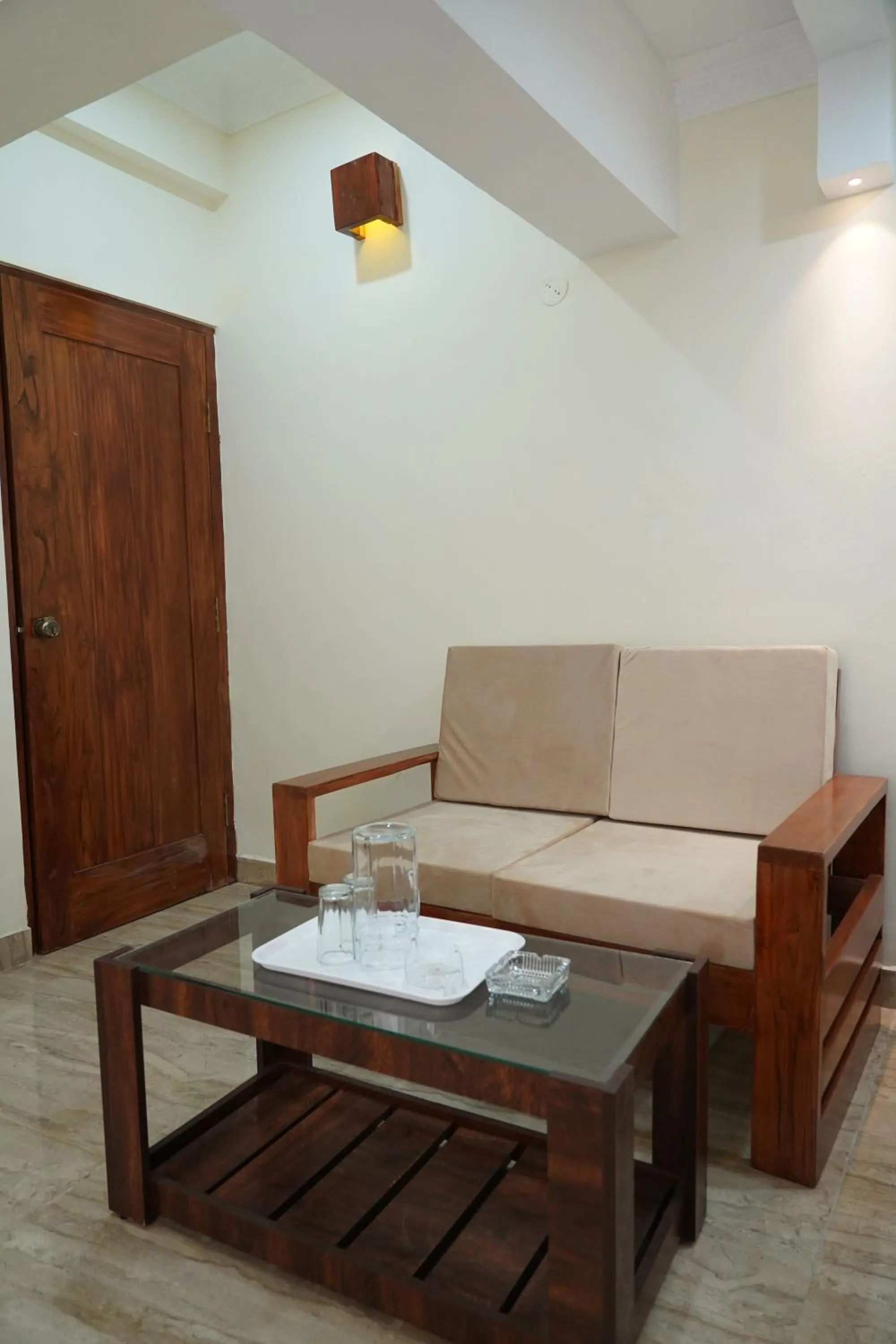 Seating area in Classia Suites