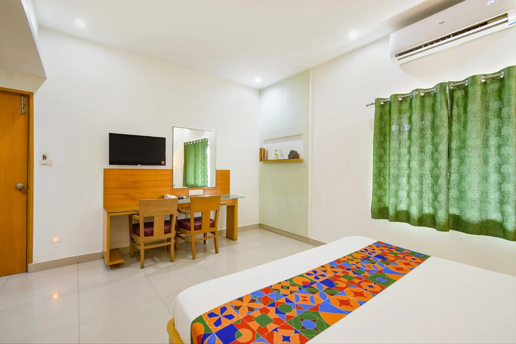 Bed in FabHotel A&M - Nr LV Prasad Institute, Banjara Hills