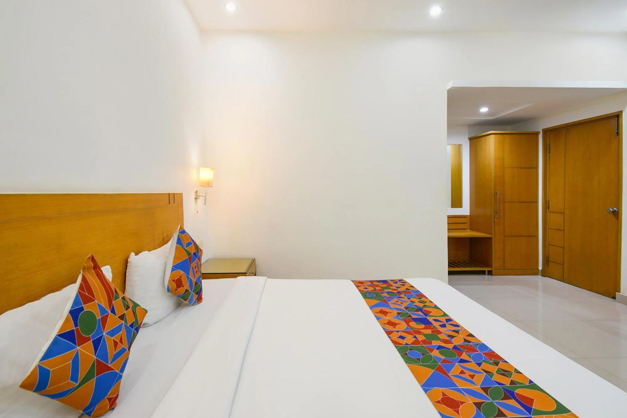 Bed in FabHotel A&M - Nr LV Prasad Institute, Banjara Hills