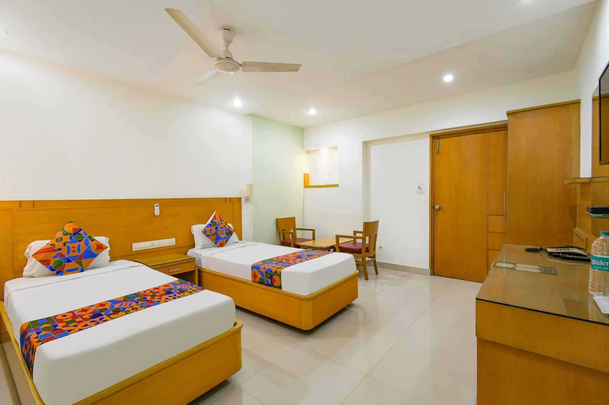 Bed in FabHotel A&M - Nr LV Prasad Institute, Banjara Hills