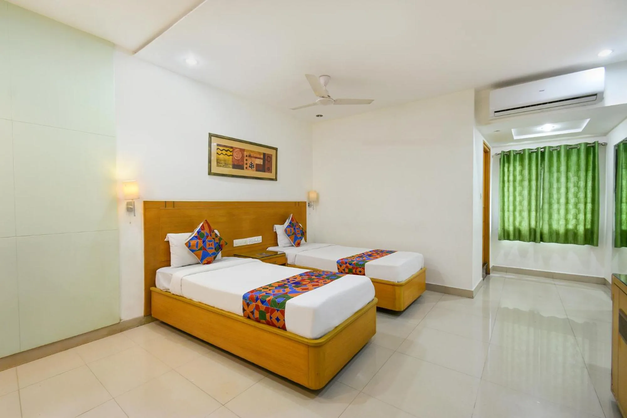 Bed in FabHotel A&M - Nr LV Prasad Institute, Banjara Hills