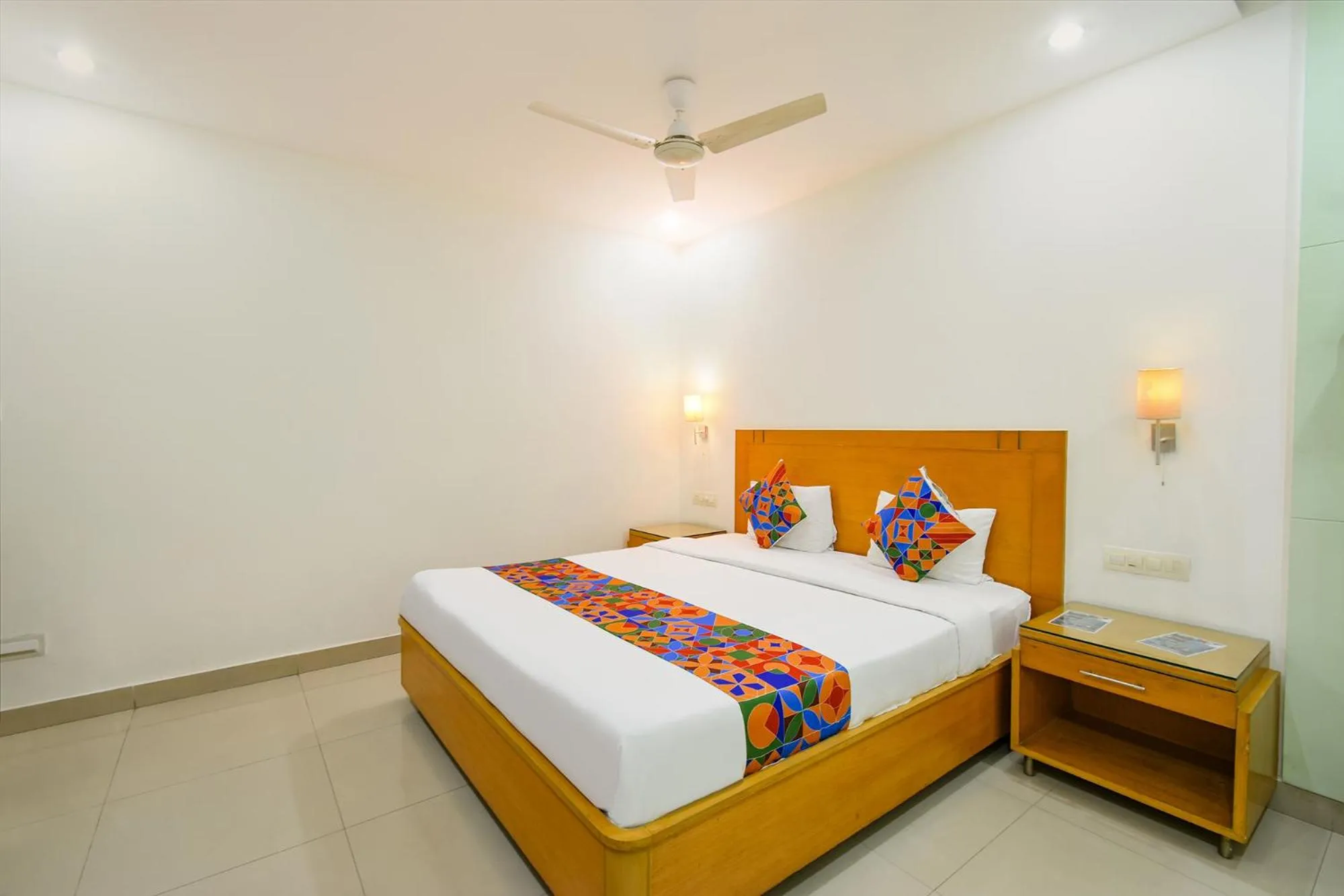 Bed in FabHotel A&M - Nr LV Prasad Institute, Banjara Hills