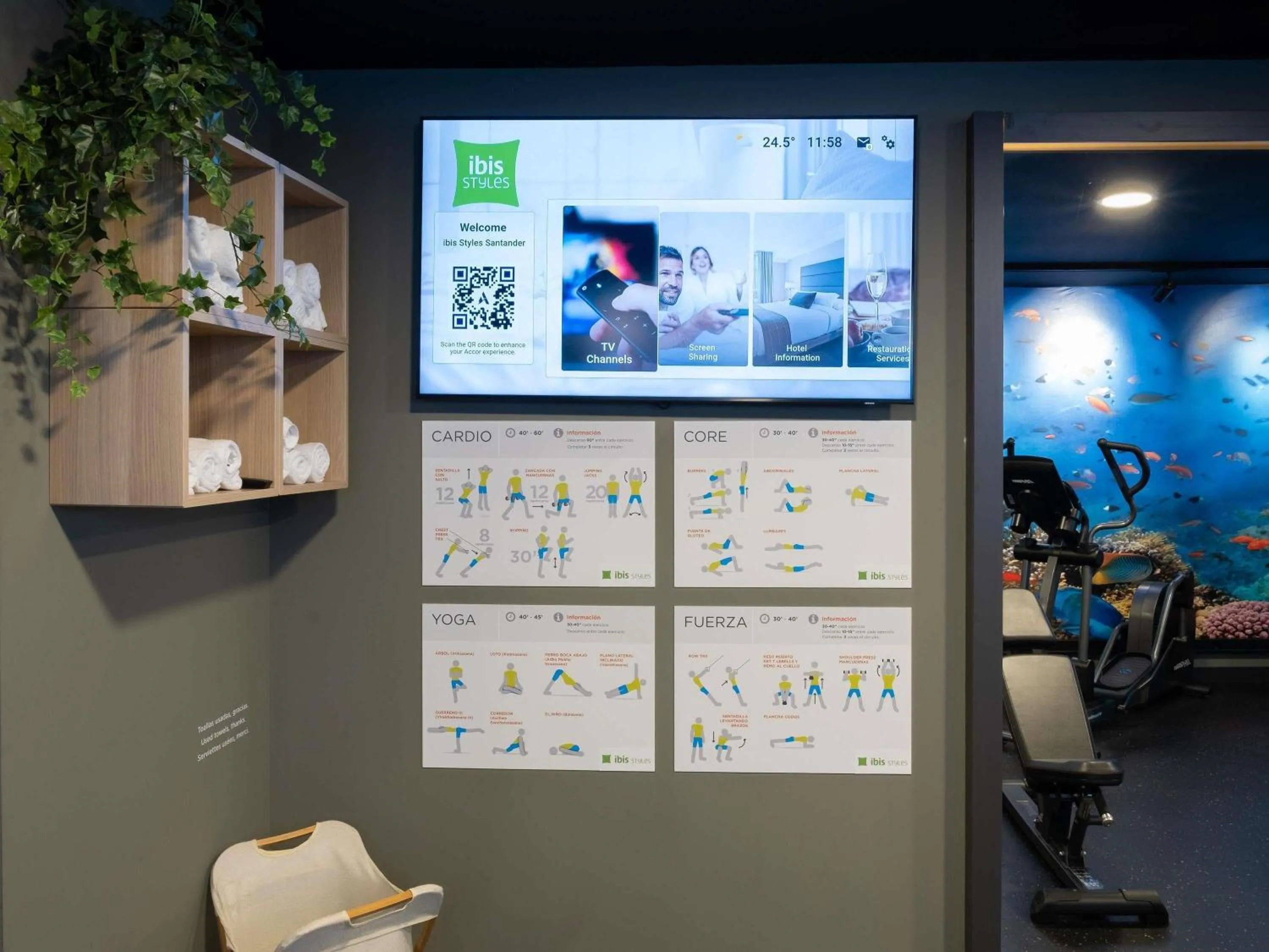 Fitness centre/facilities in ibis Styles Santander