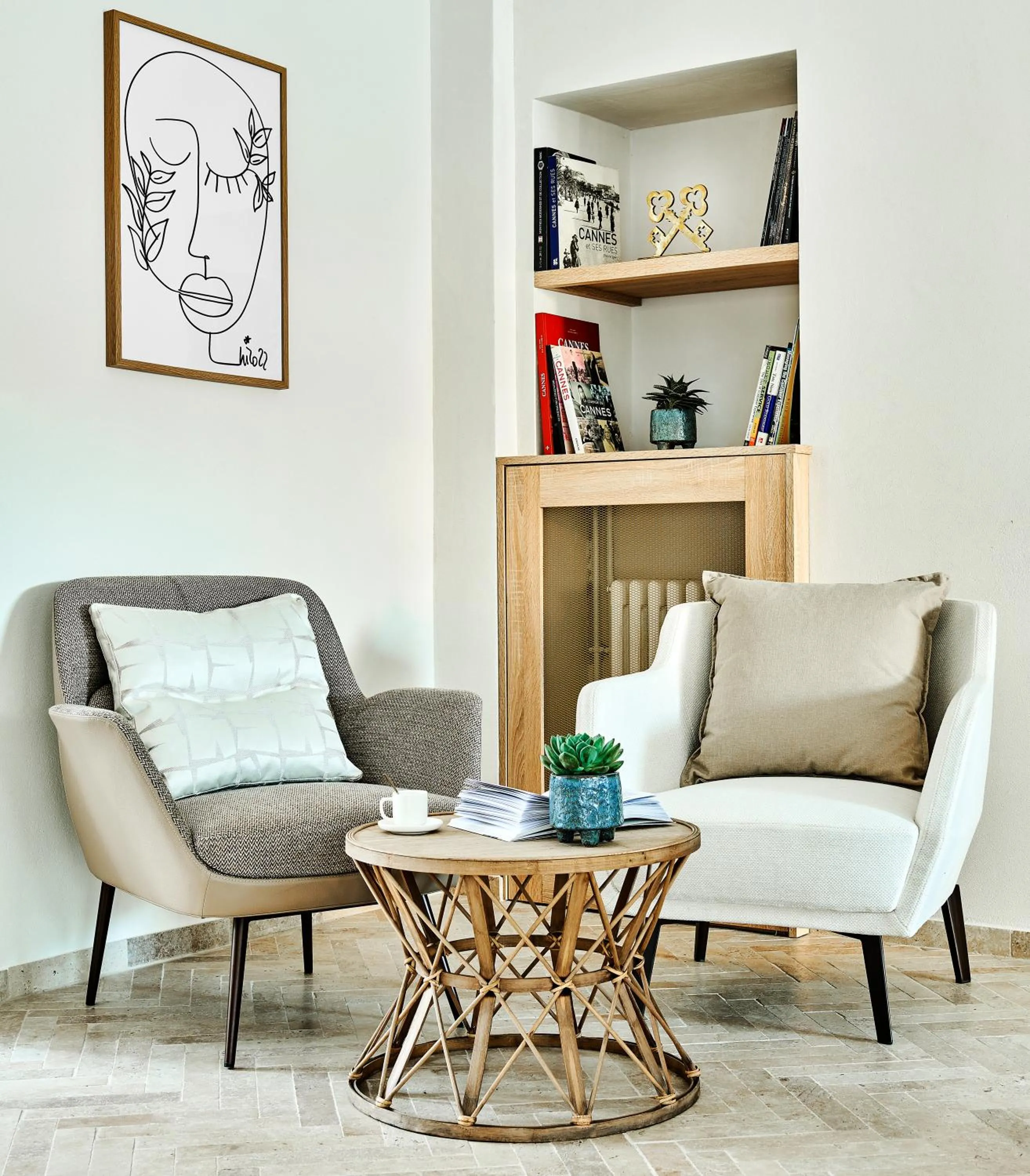 Lobby or reception in Hotel Le Suquet Cannes