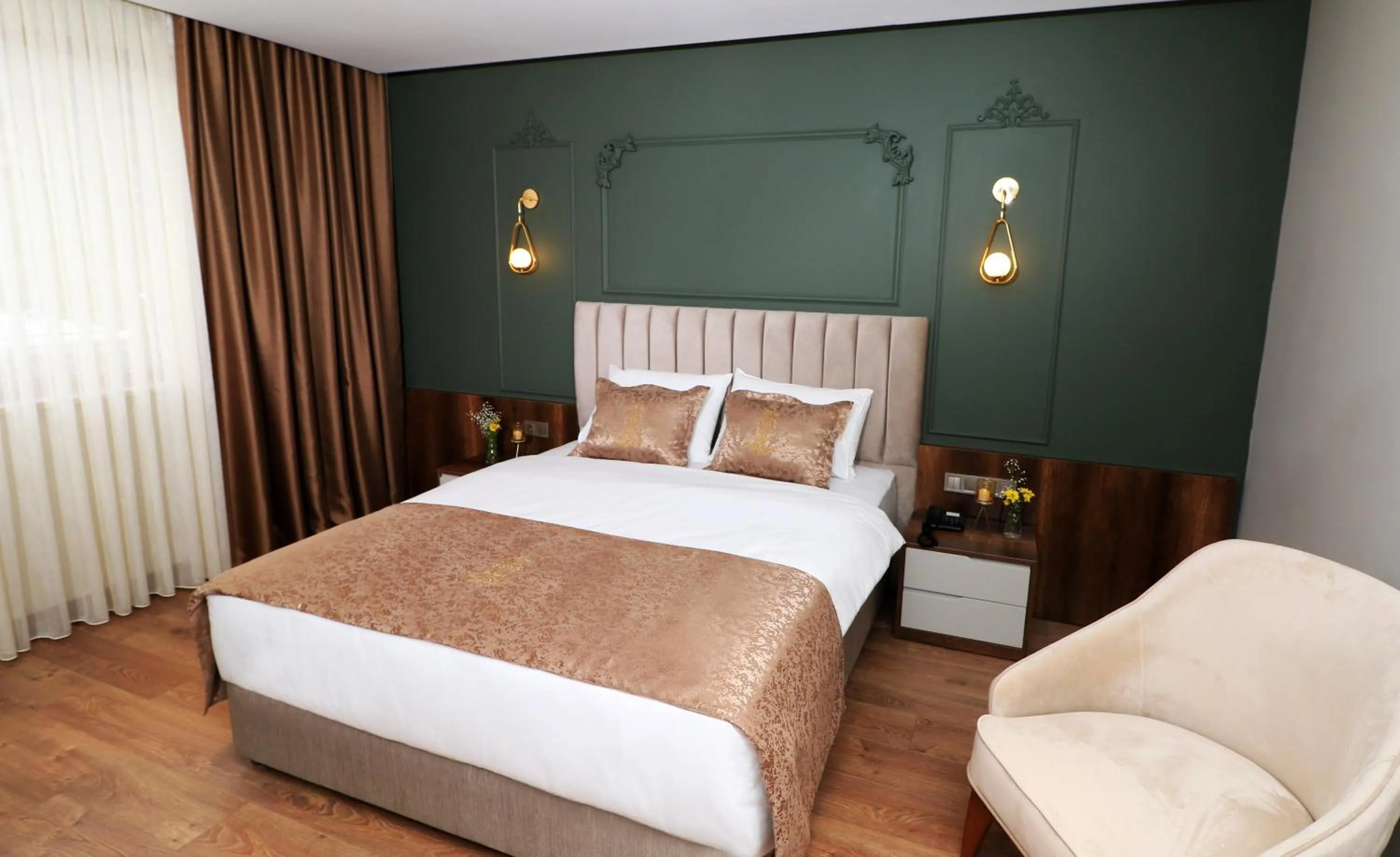 Bed in Bayrak Grand Hotel