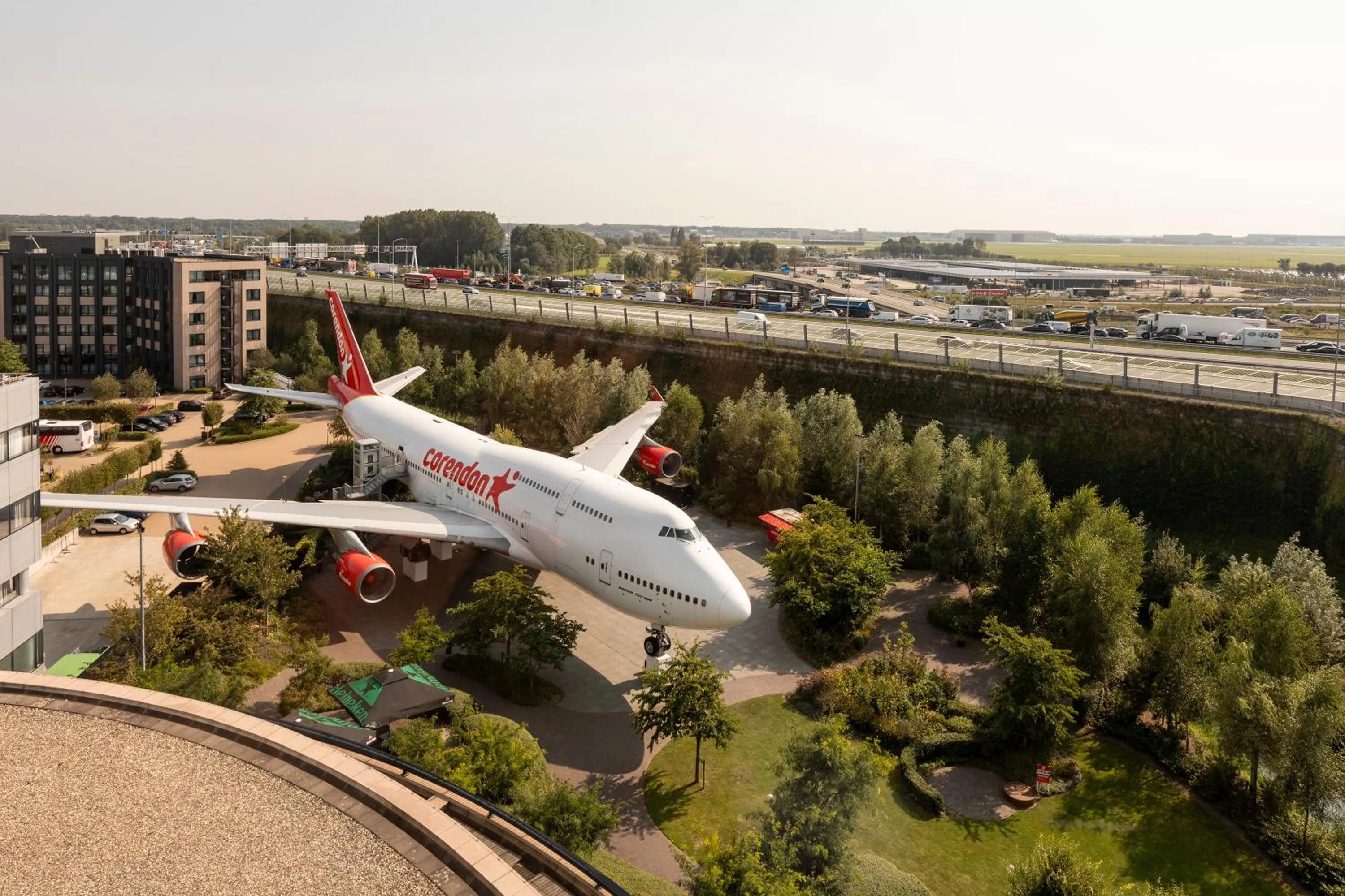 Garden view in Corendon Amsterdam Schiphol Airport, a Tribute Portfolio Hotel