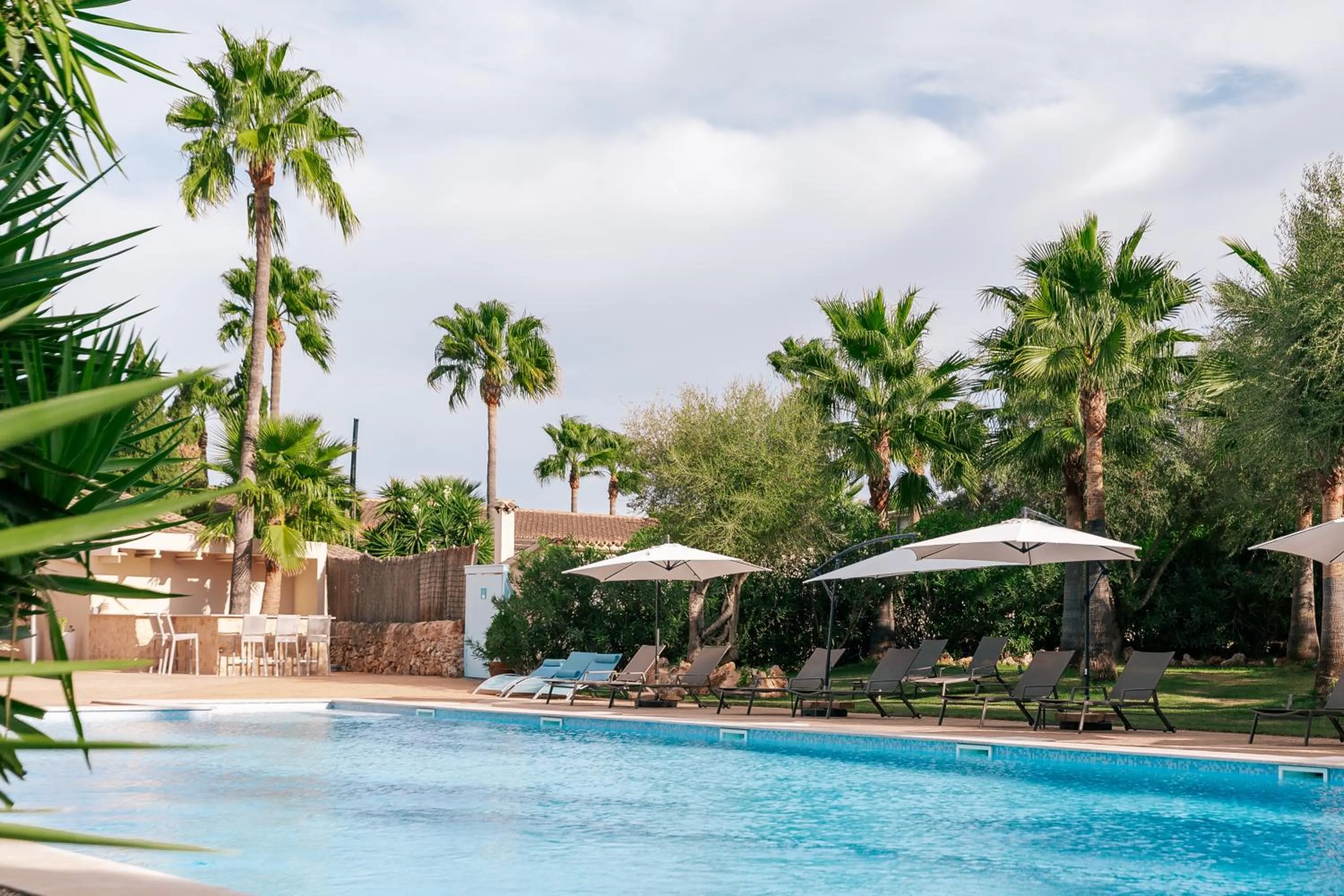 Pool view in Finca Amapola - Agrotourismus