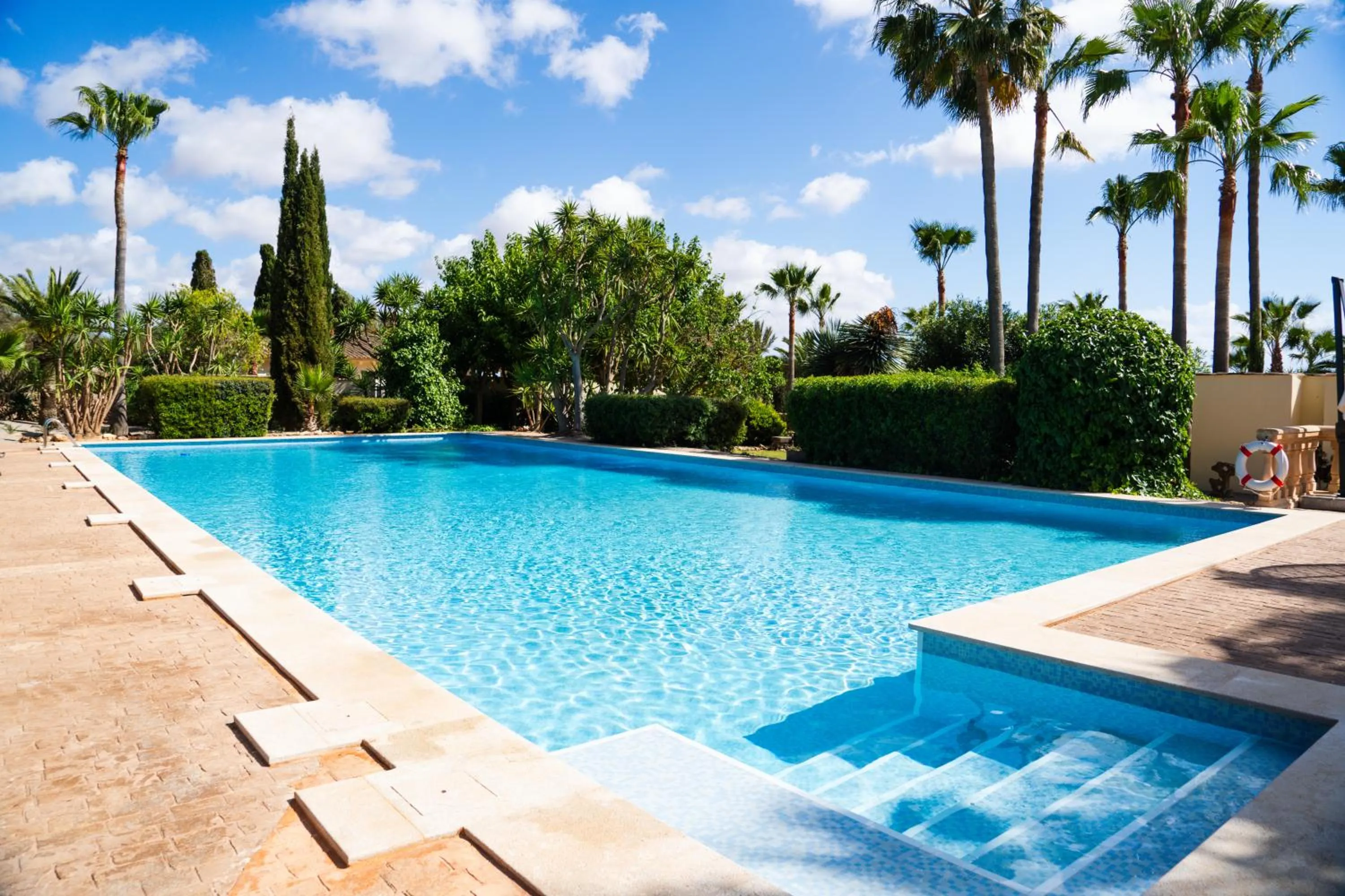 Pool view in Finca Amapola - Agrotourismus