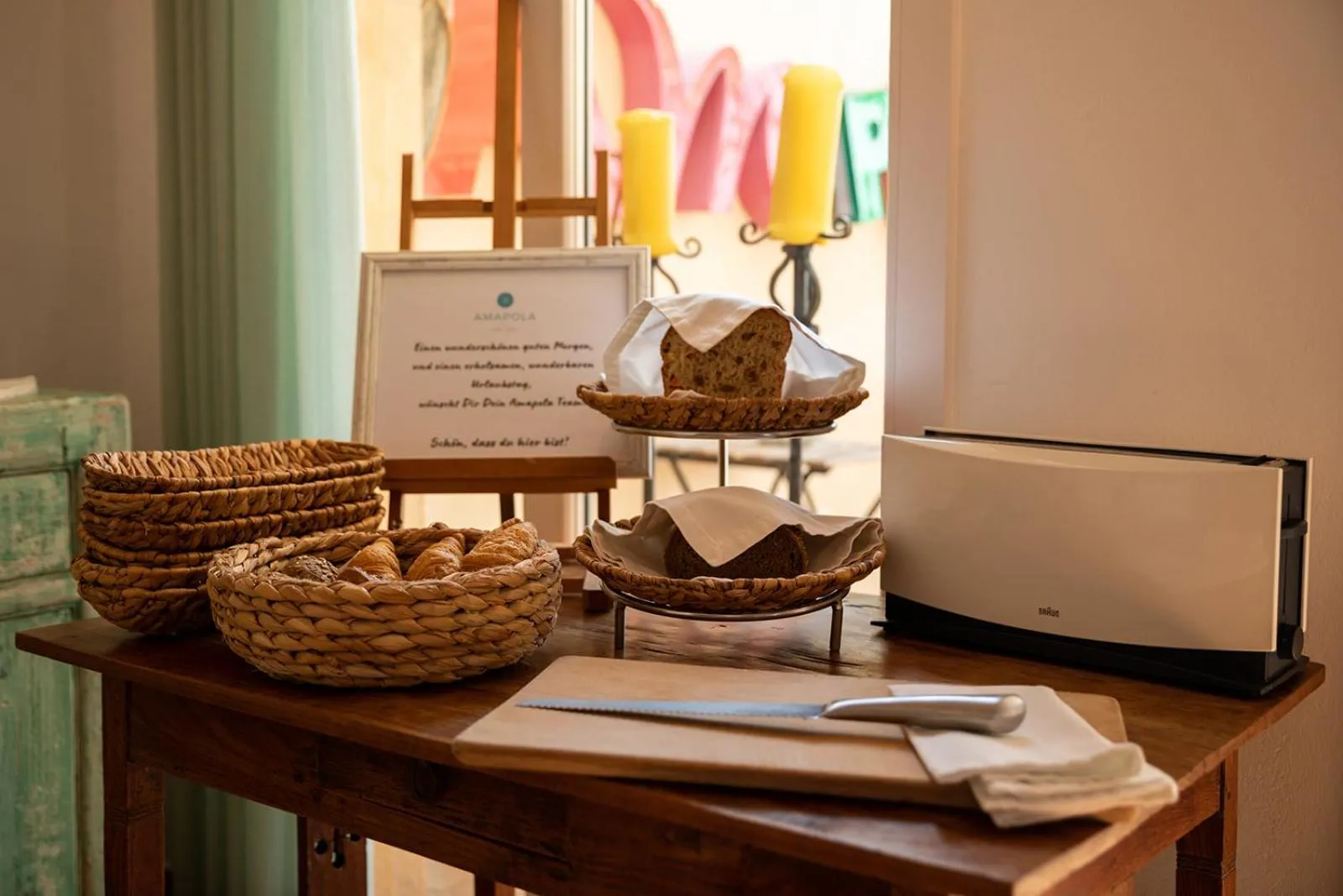 Breakfast in Finca Amapola - Agrotourismus