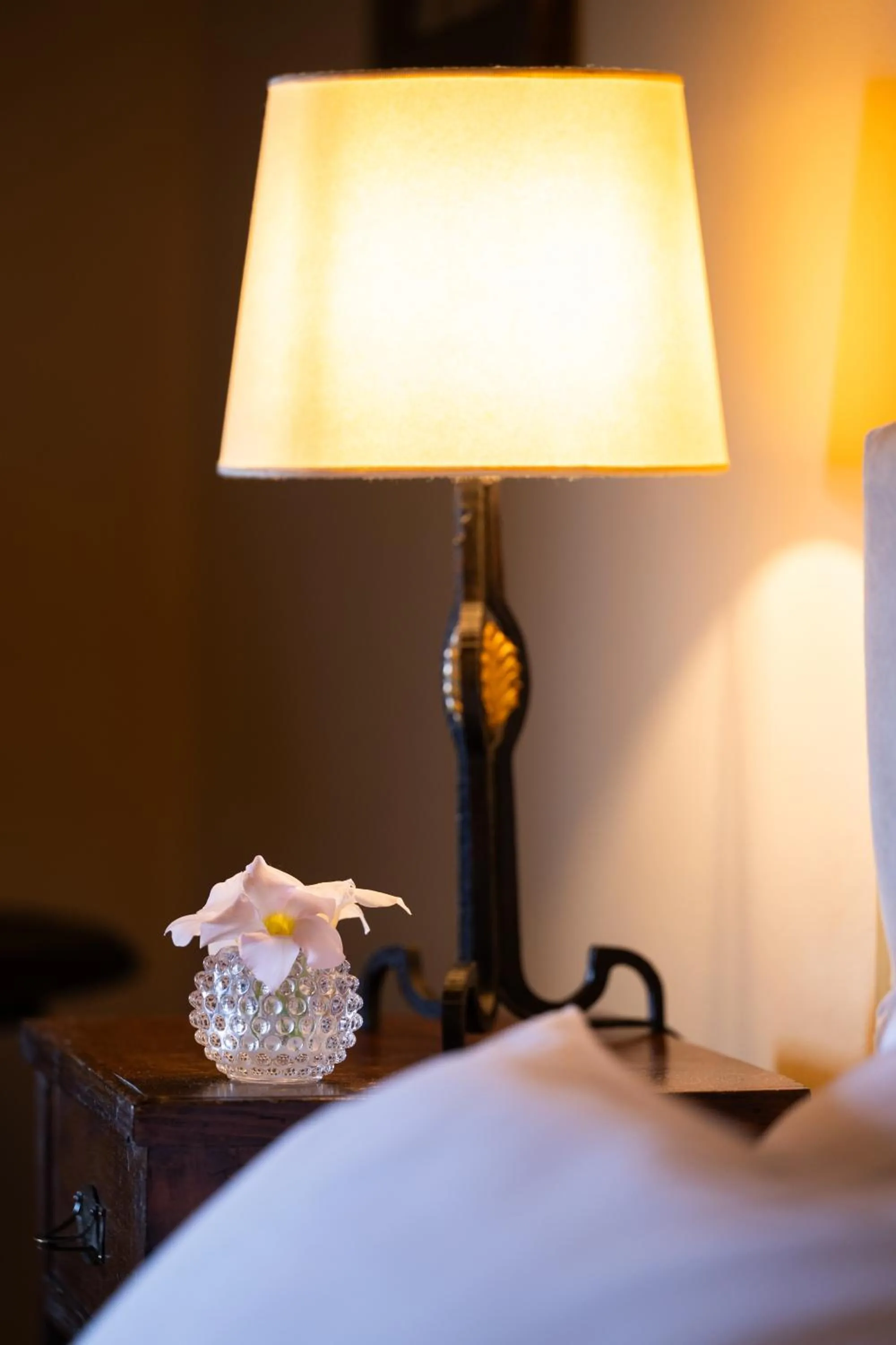 Decorative detail, Bed in Palazzo Viviani - Castello di Montegridolfo