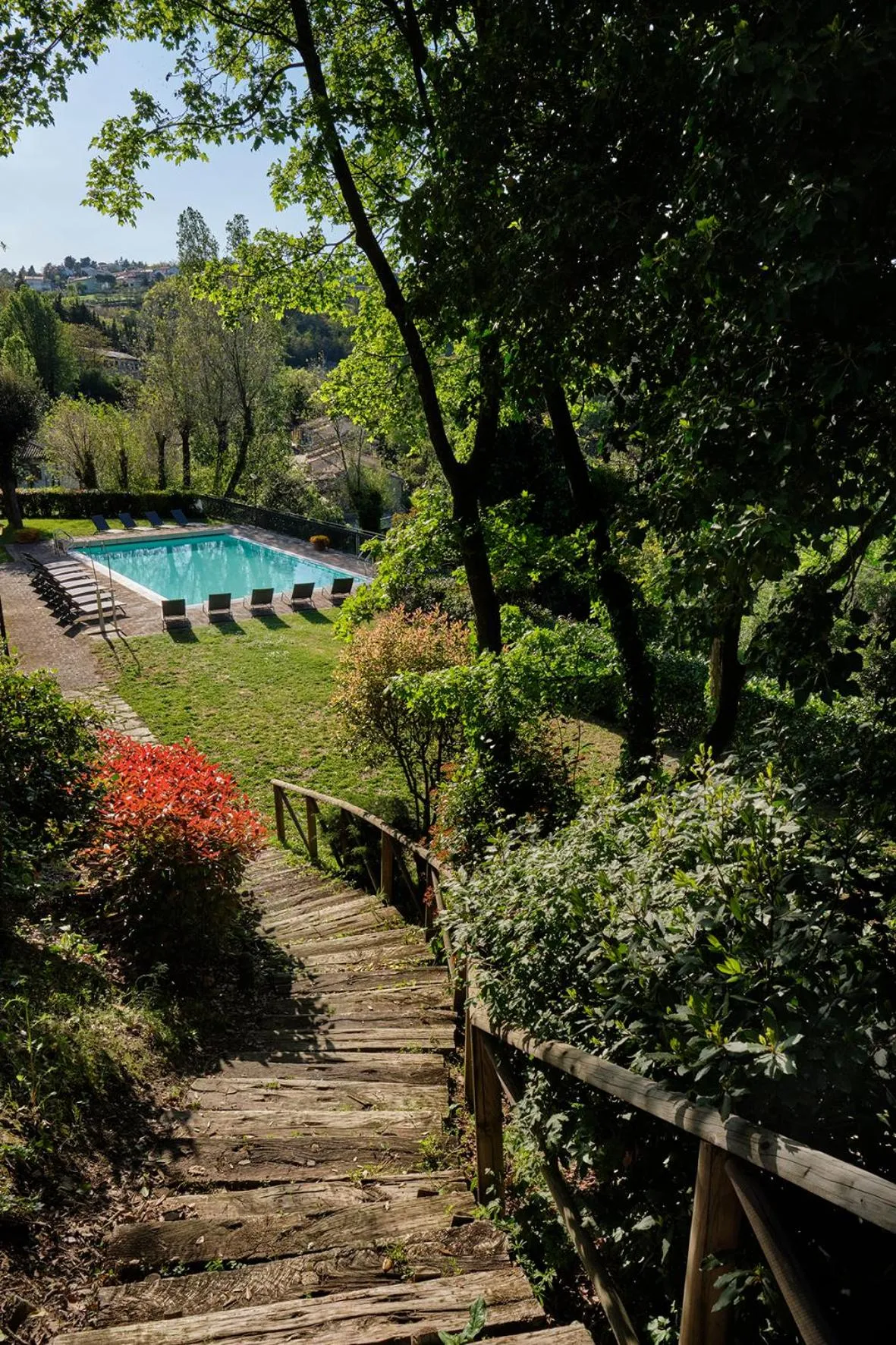 Pool view in Palazzo Viviani - Castello di Montegridolfo