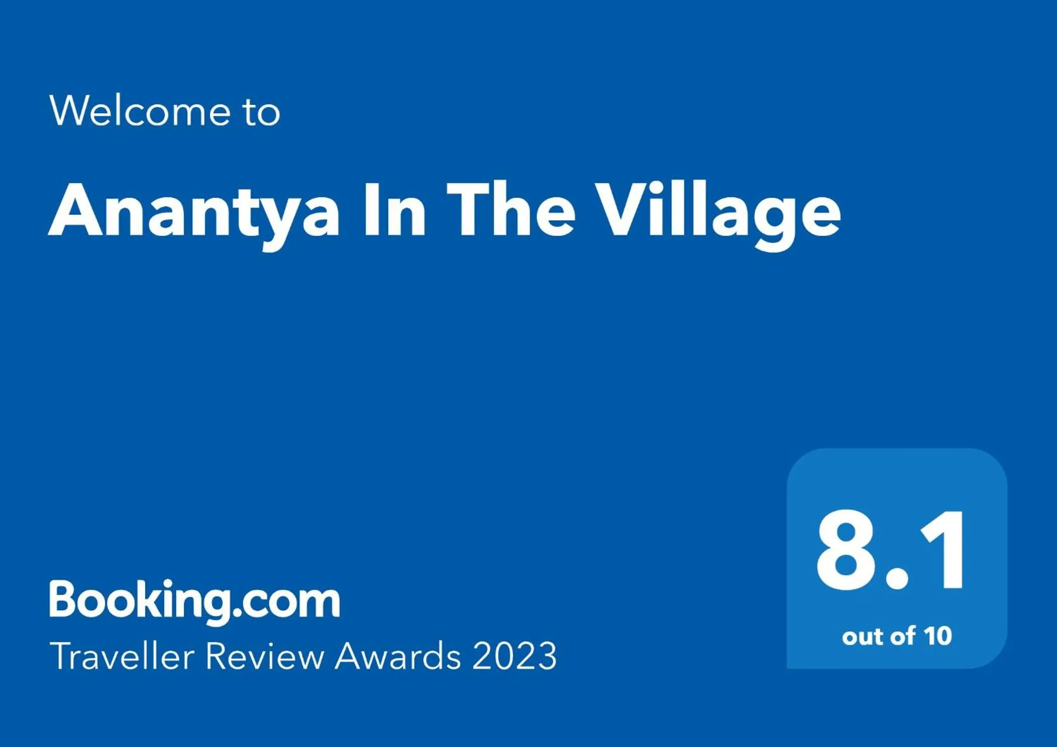 Certificate/Award in Anantya In The Village