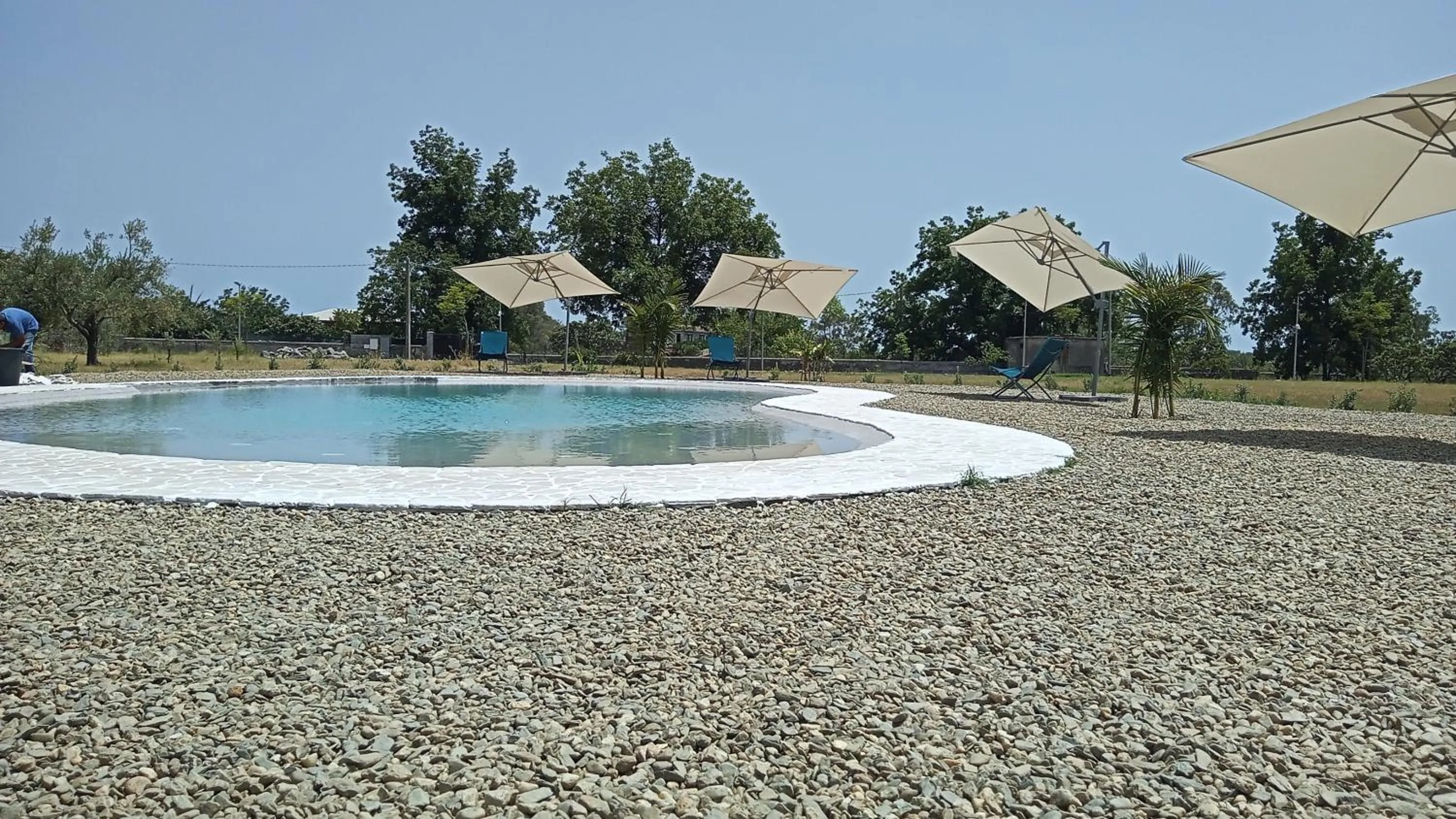 Swimming pool in Minissale Farmhouse