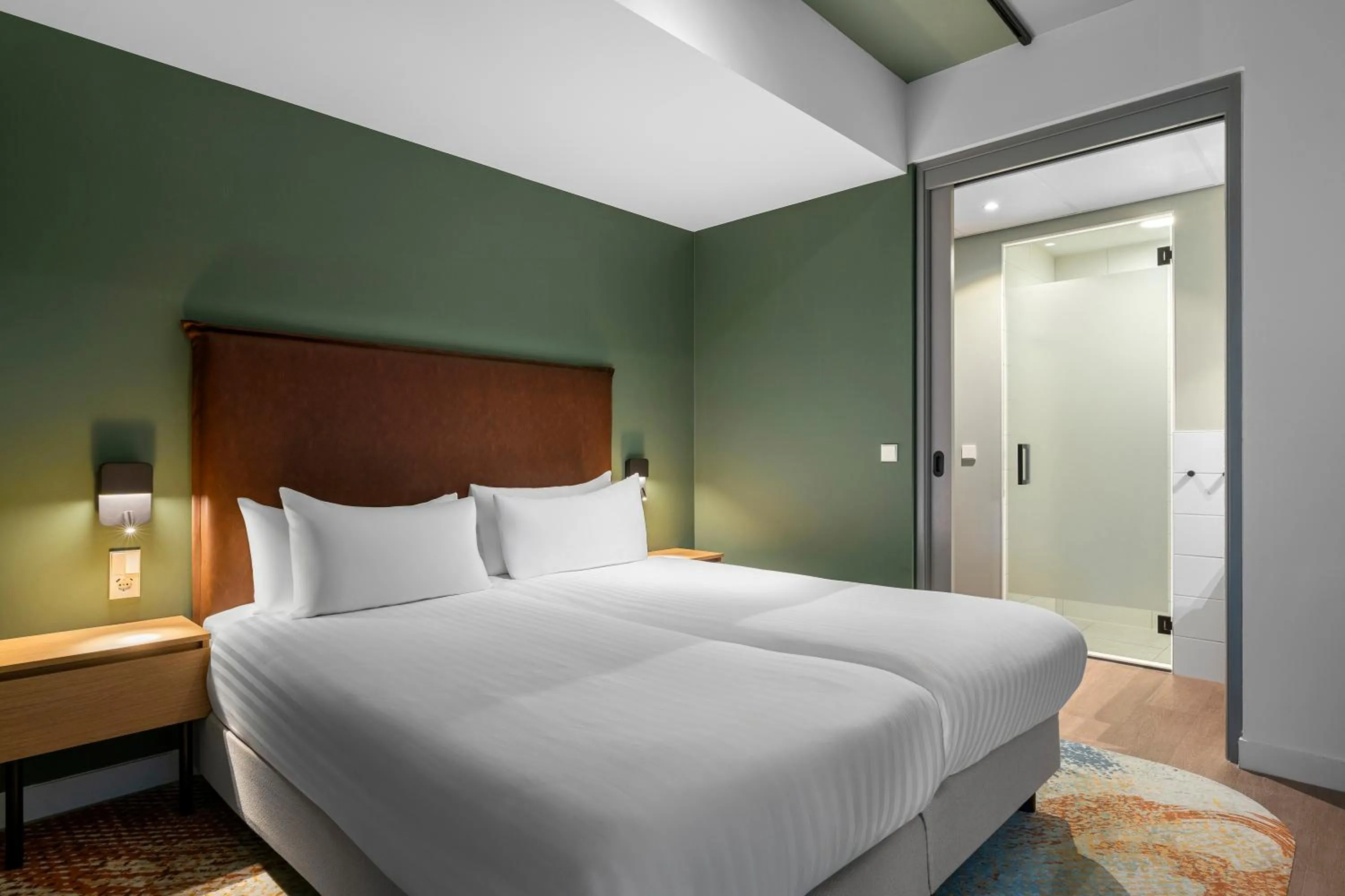 Bed in Corendon Apartments Amsterdam Schiphol Airport