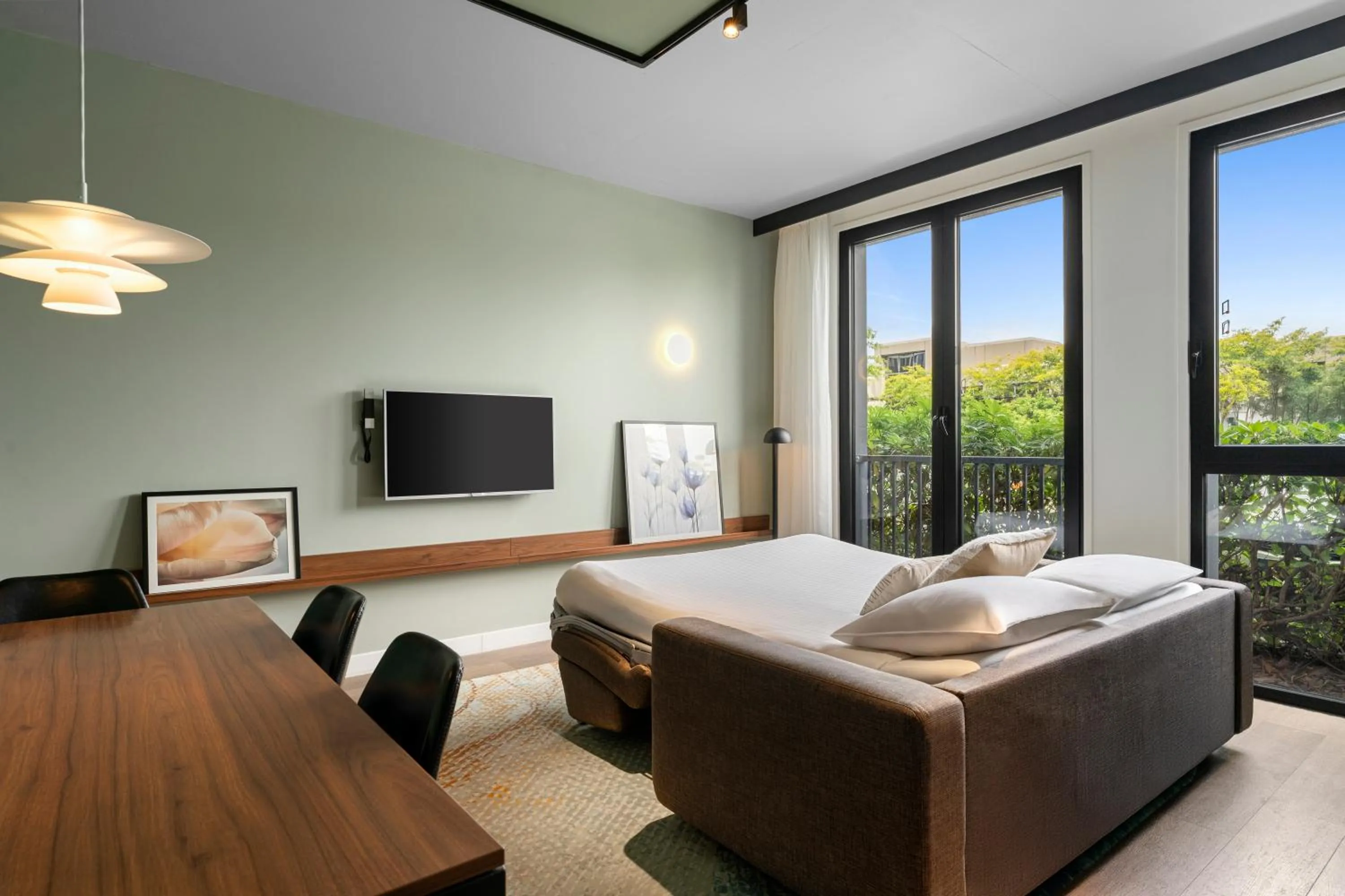 Bed in Corendon Apartments Amsterdam Schiphol Airport