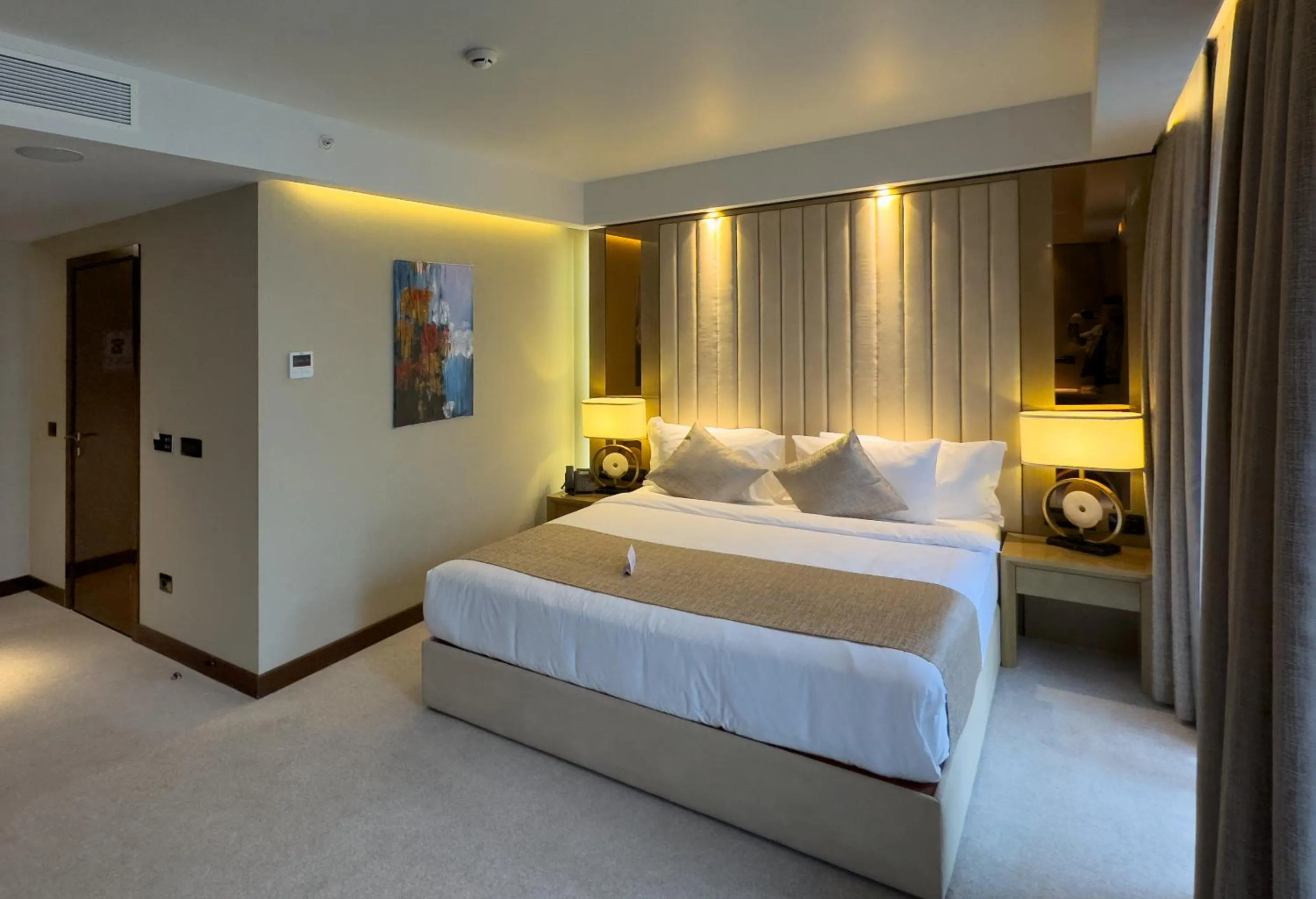 Bed in Marjan Plaza Hotel