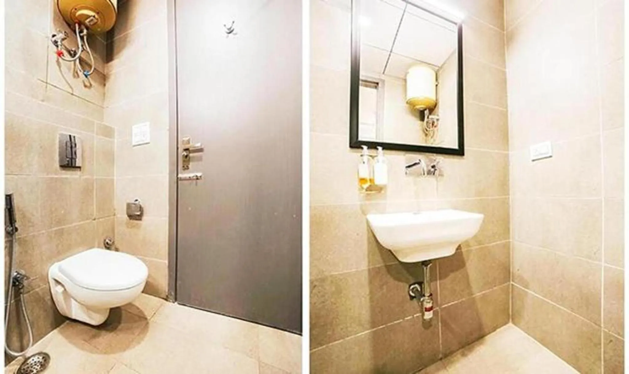 Bathroom in FabHotel La Serene Punjabi Bagh