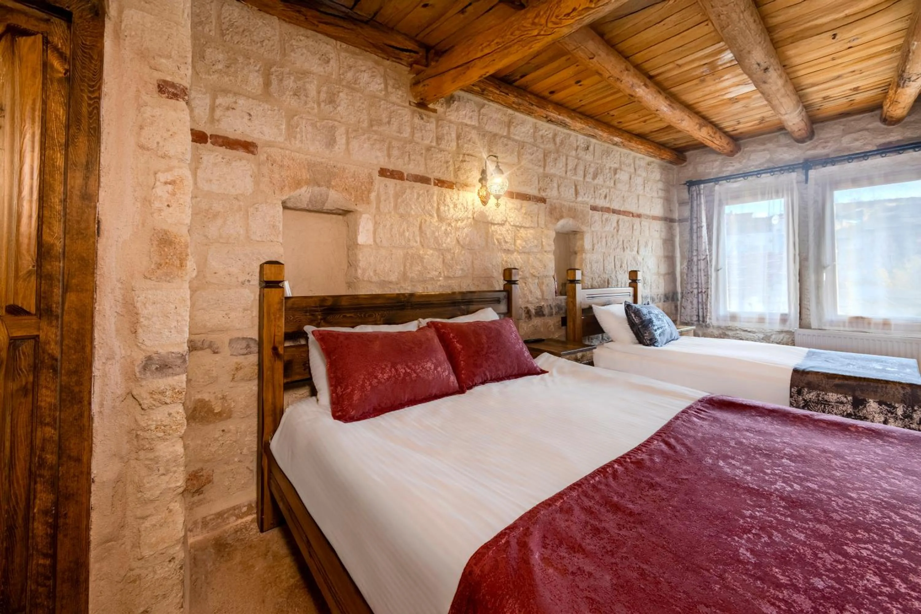 Bed in Zula Cave House