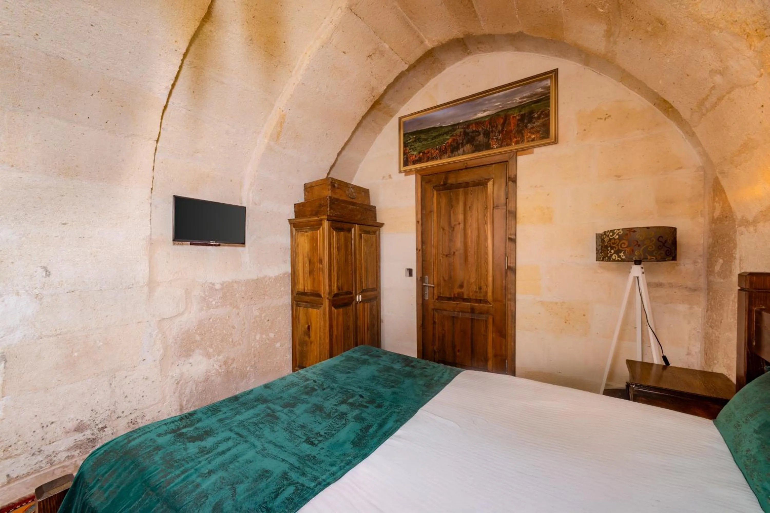 Bed in Zula Cave House