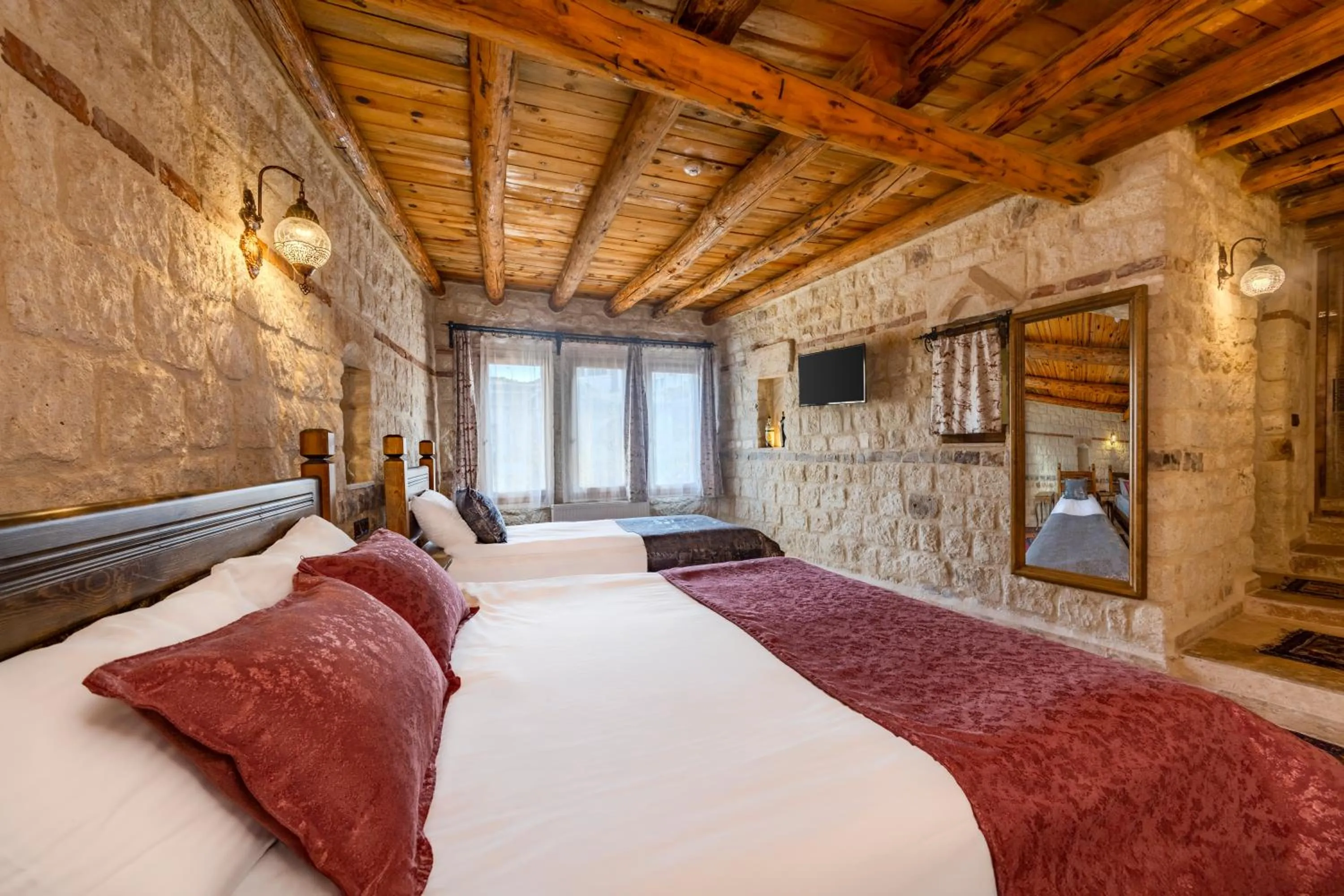 Bed in Zula Cave House