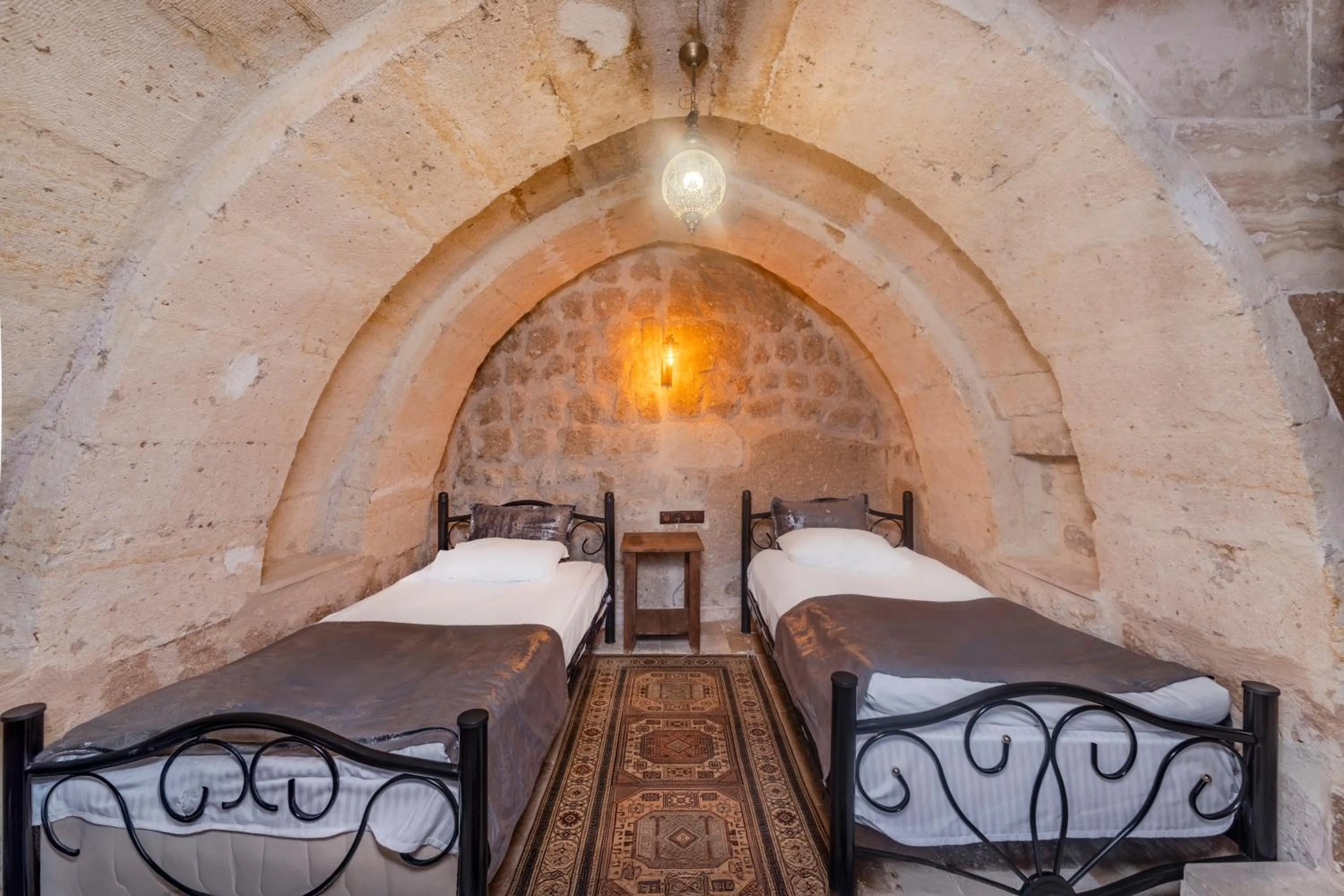 Bed in Zula Cave House
