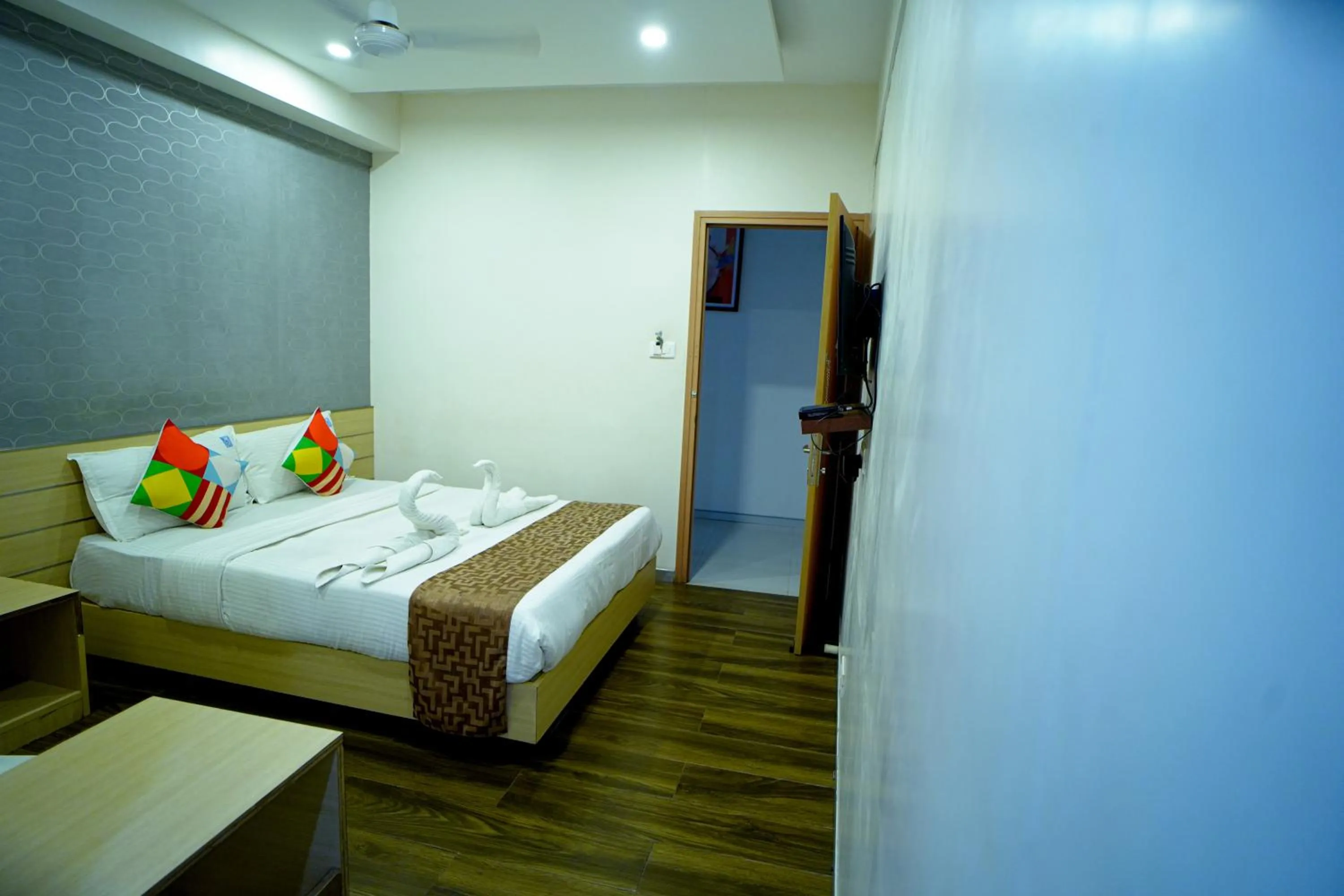 Photo of the whole room, Bed in RAAJ PEARL