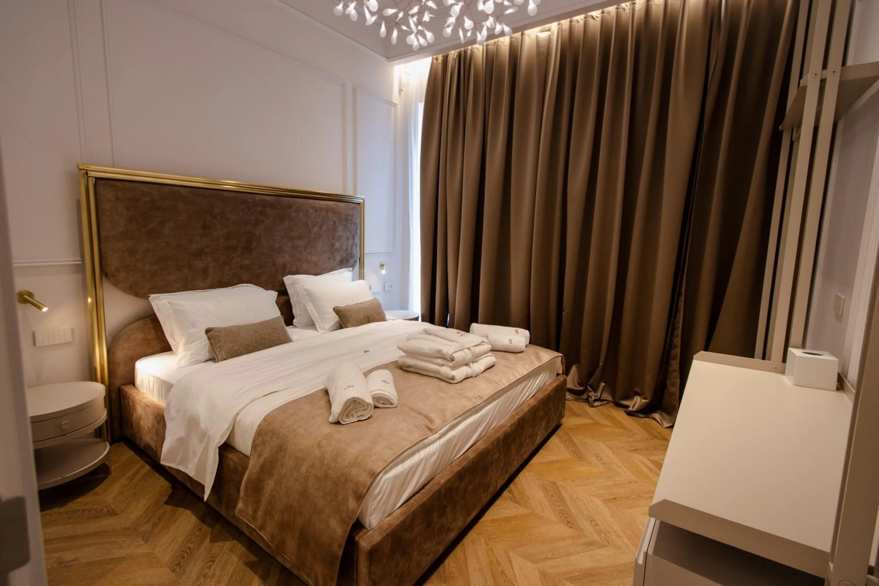 Bed in The Crown Boutique Hotel & SPA