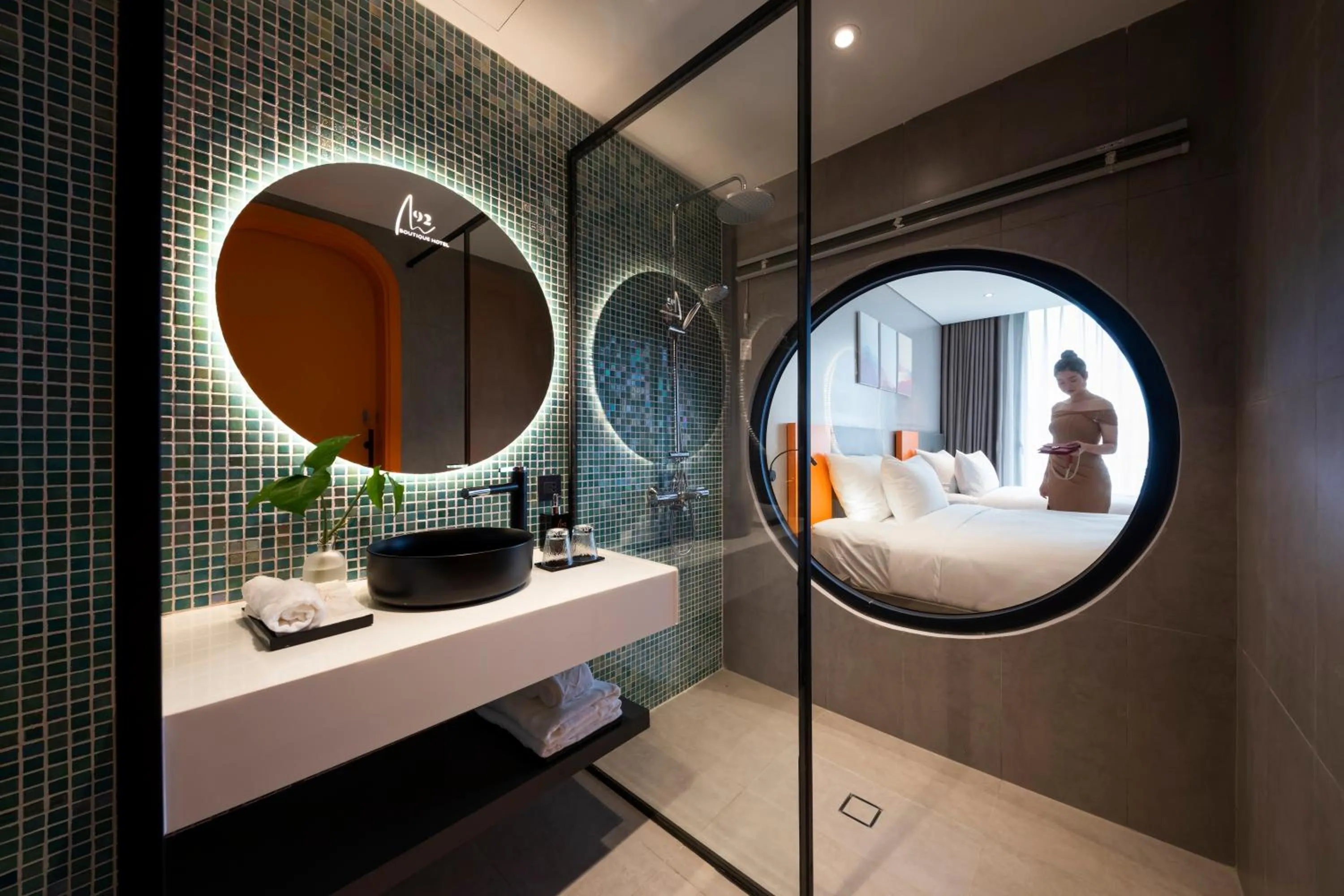 Bathroom in M92 Boutique Da Nang Beach Hotel